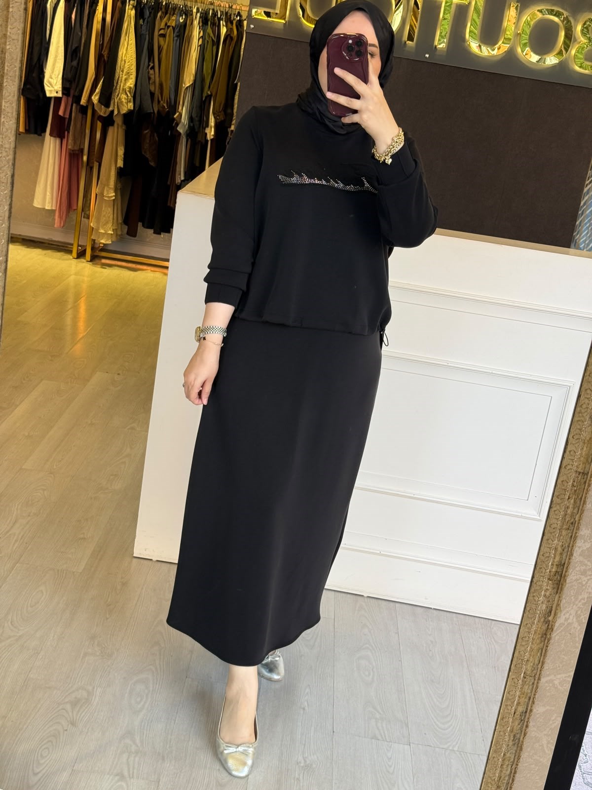 FUAT GÜRSEN Fashion Detaylı Etekli Takım