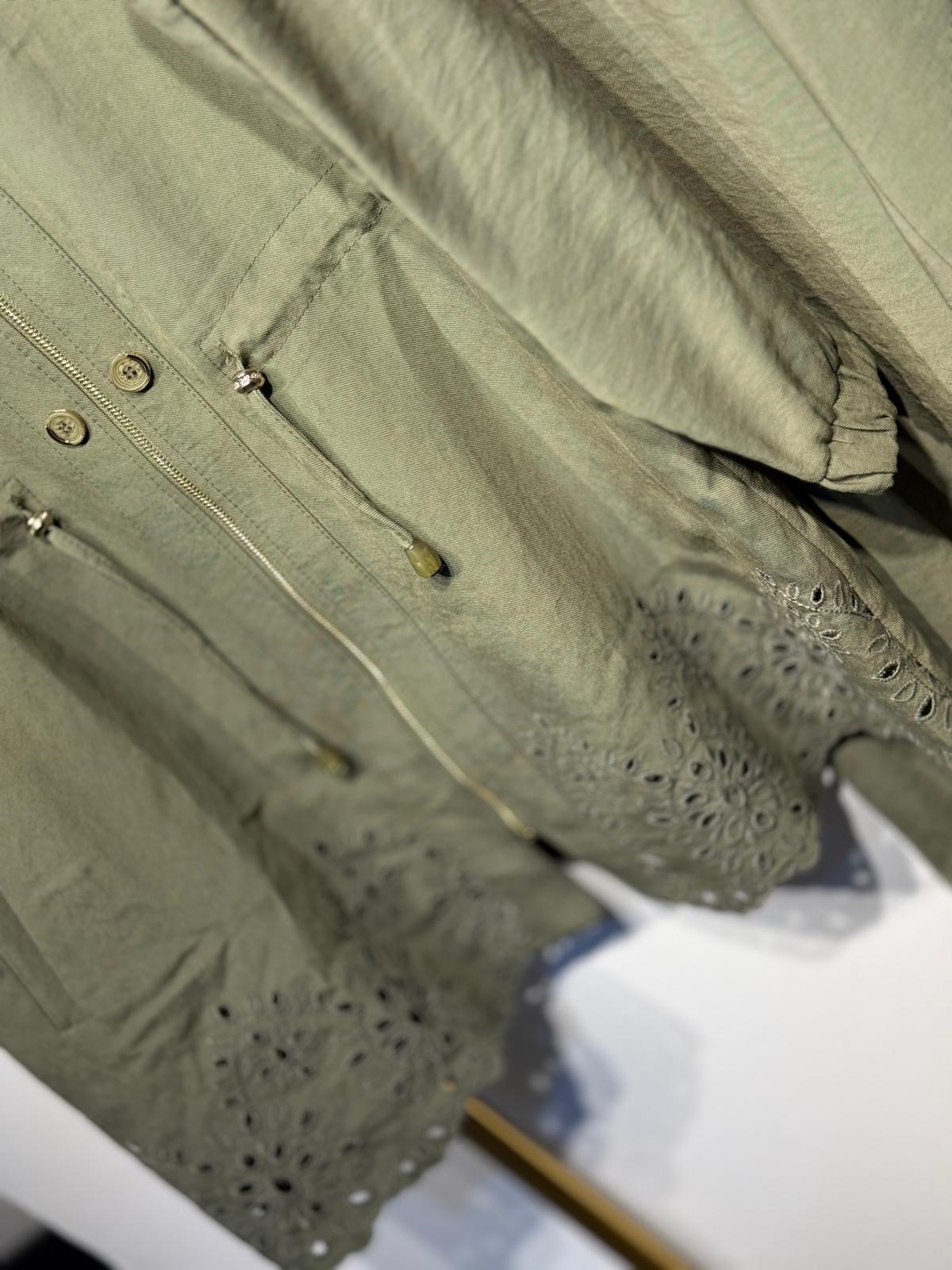 FUAT GÜRSEN Önden Fermuarlı Nakış İşlemeli Rahat Tunik Pantolon Takım