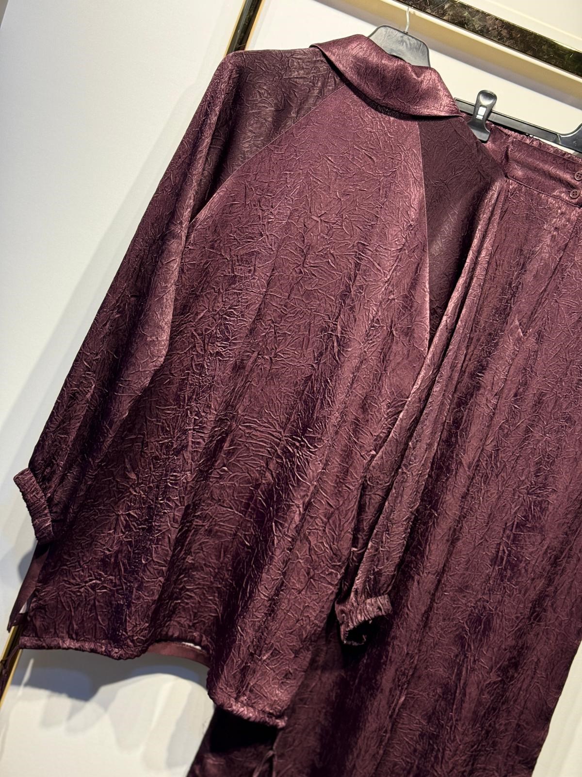 FUAT GÜRSEN Parla Kumaş Özel Tasarım Tunik Pantolon Takım