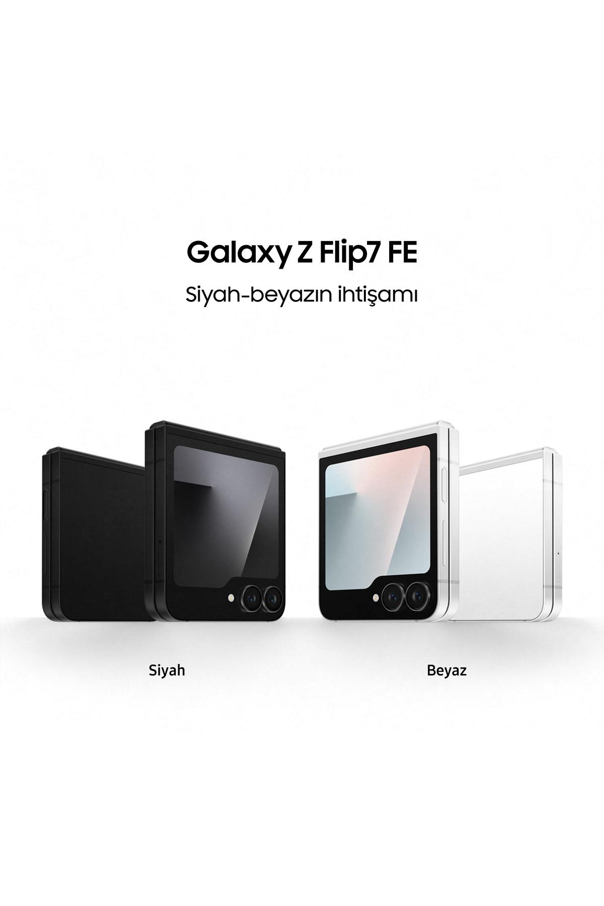 Galaxy Z Flip7 FE 256 GB Beyaz Cep Telefonu