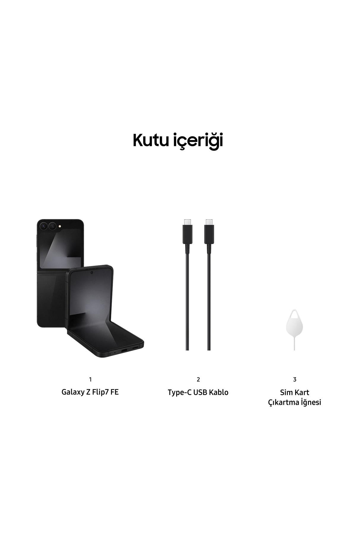 Galaxy Z Flip7 FE 256 GB Beyaz Cep Telefonu