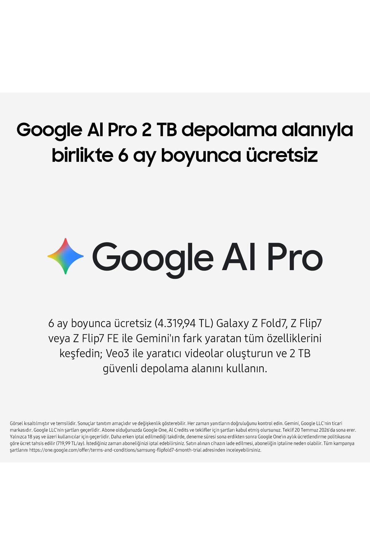 Galaxy Z Flip7 FE 256 GB Beyaz Cep Telefonu
