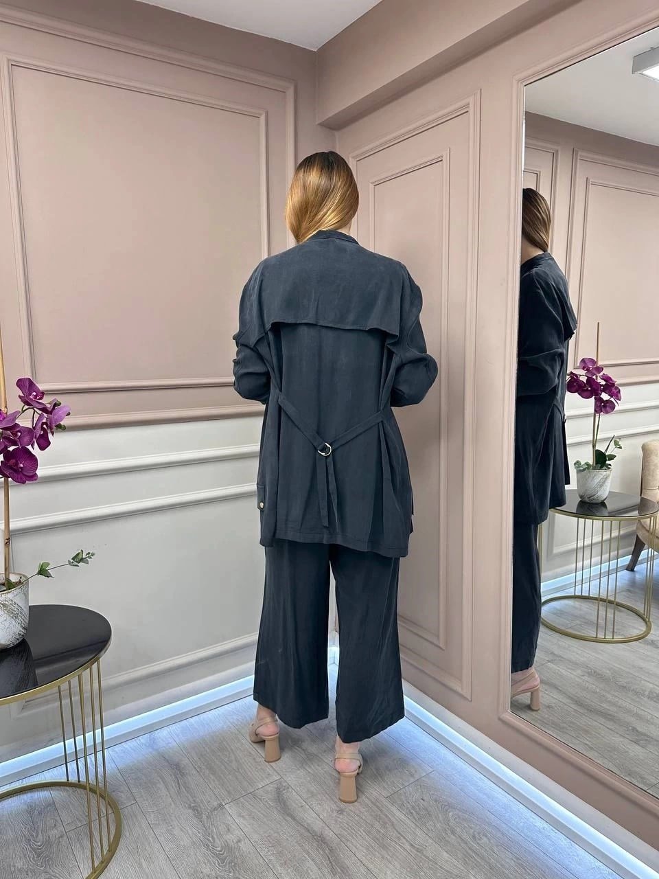 GHİSA Ceket Pantolon Kolsuz İçlik 3'lü Takım