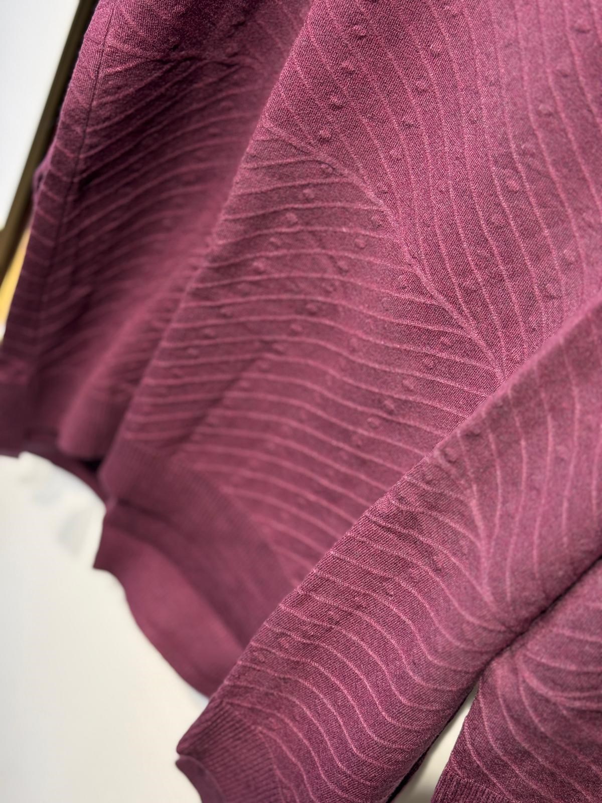 GHİSA Desenli Örme Balıkçı Yaka Merserize Tunik