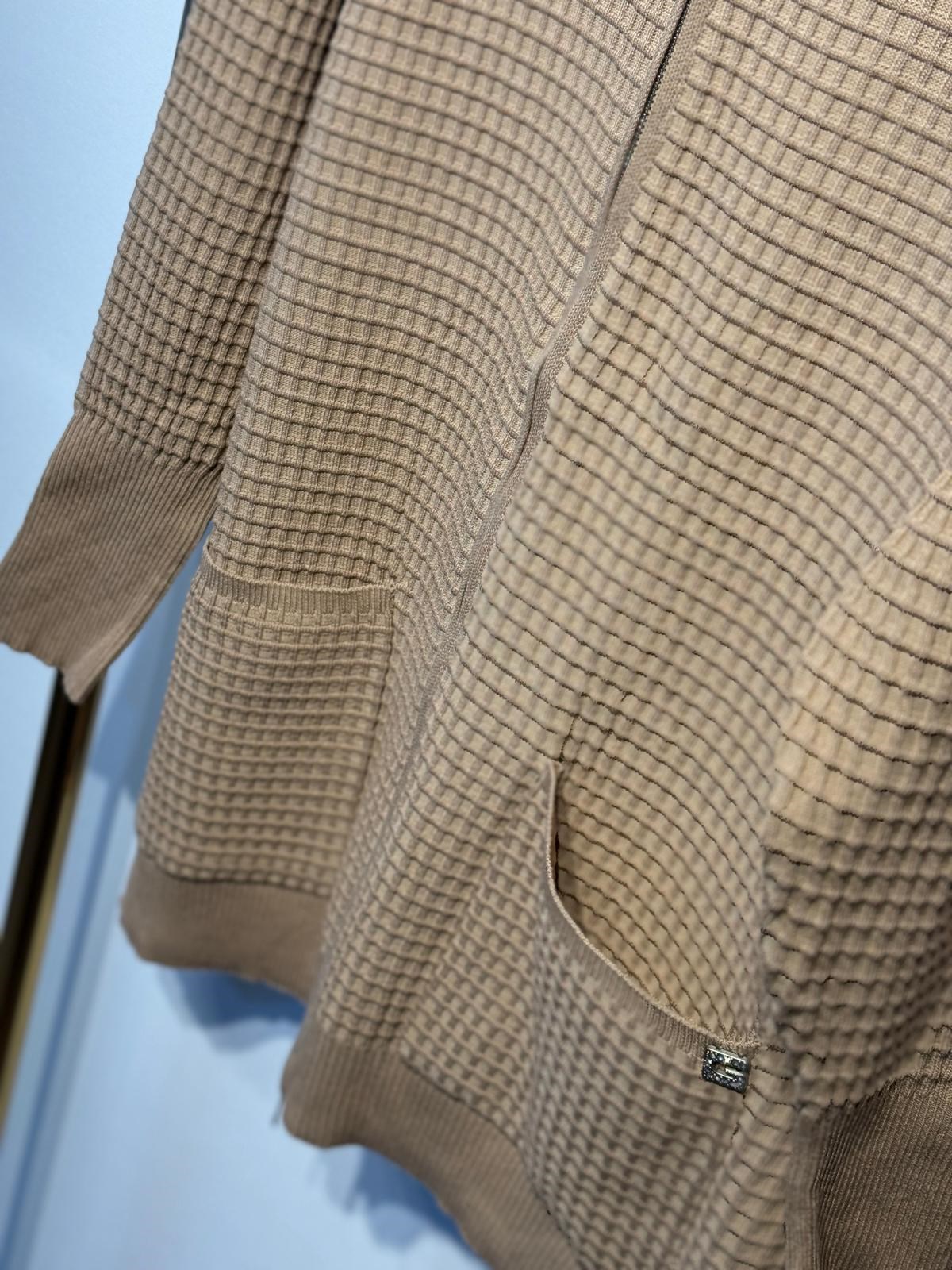 GHİSA Desenli Örme Triko Kapşonlu Sweat Pantolon Takım