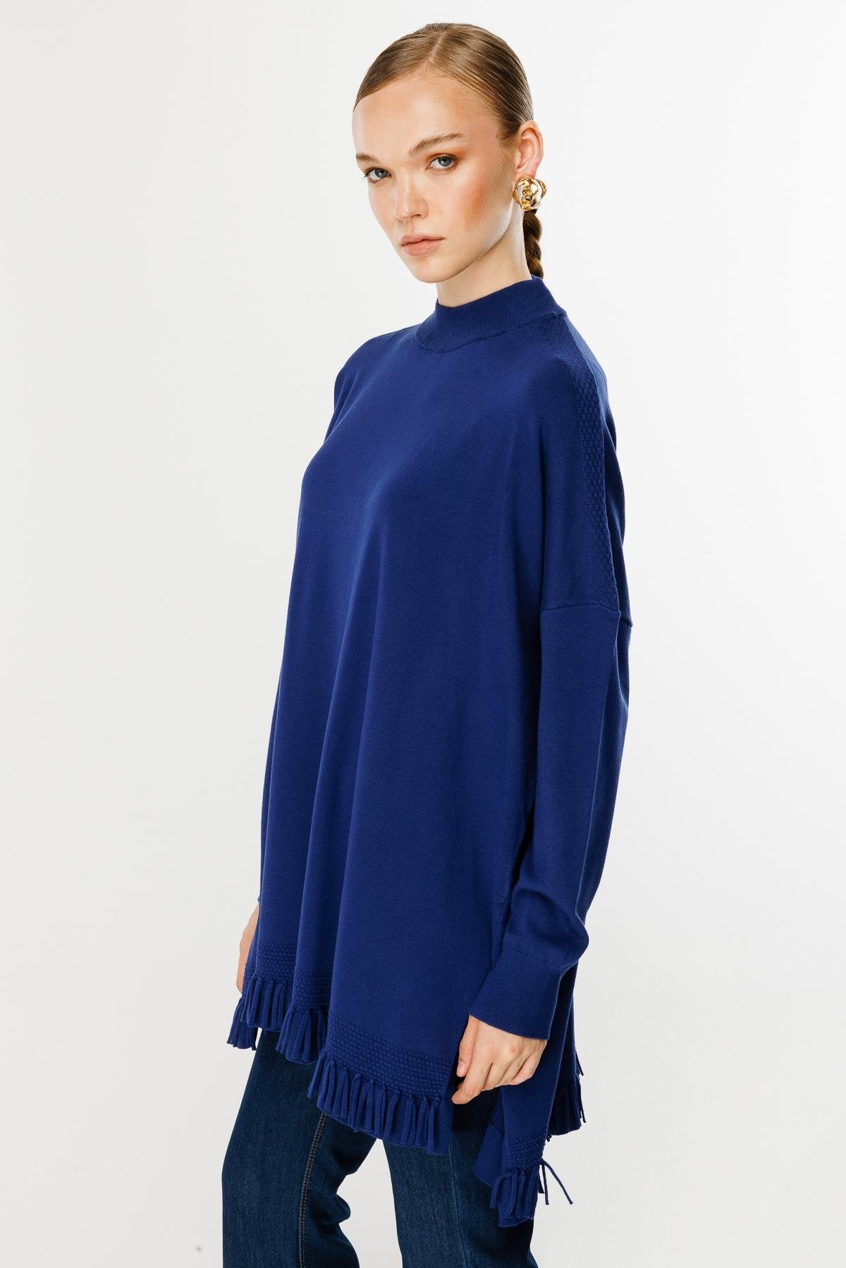 GHİSA ETEĞİ PÜSKÜLLÜ TRİKO TUNİK