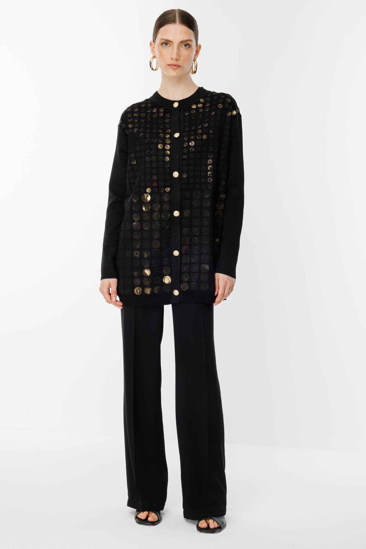 GHİSA Gold Monogram Detaylı Ceket