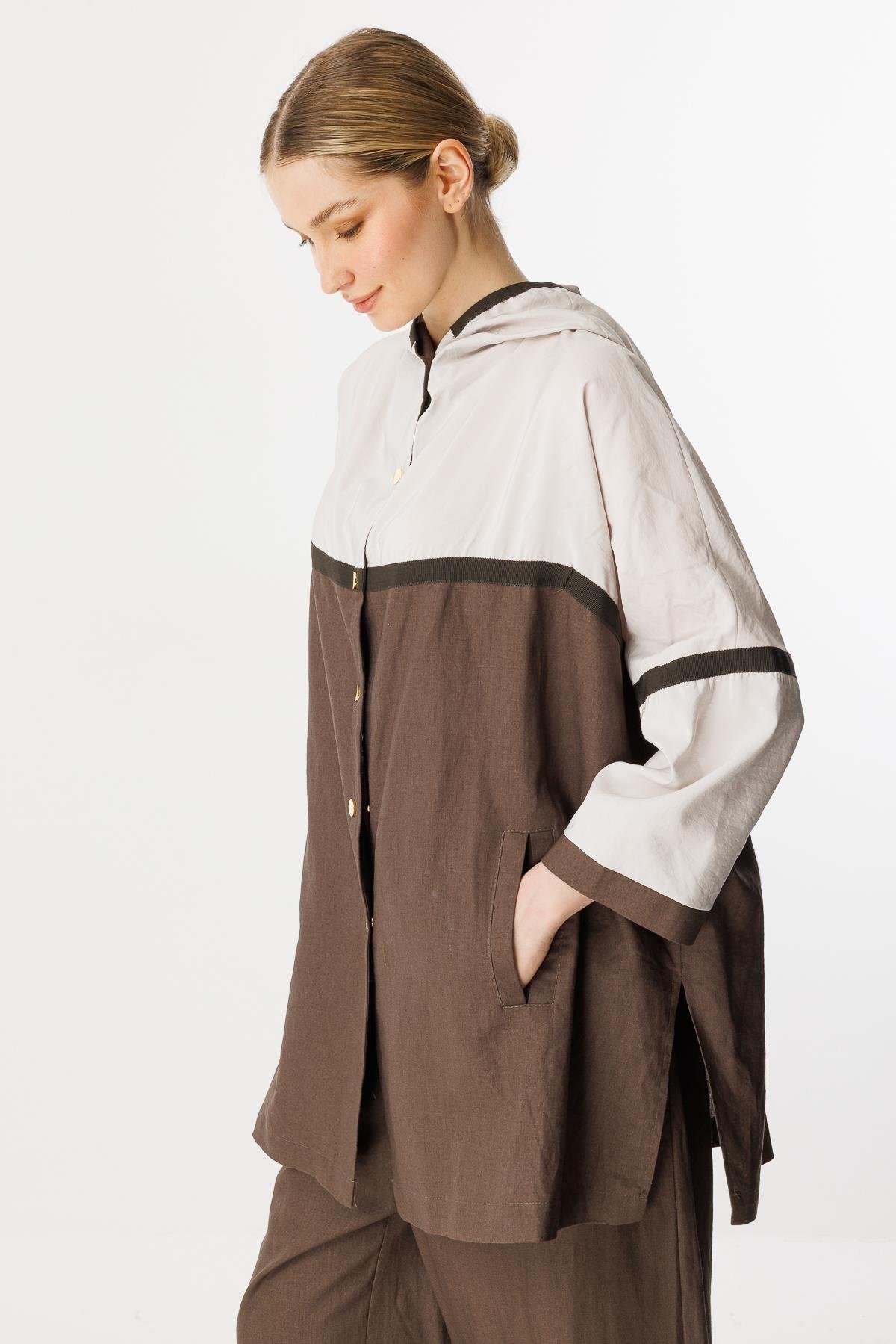 GHİSA Kapşonlu Çıtçıtlı Sweat Pantolon Takım