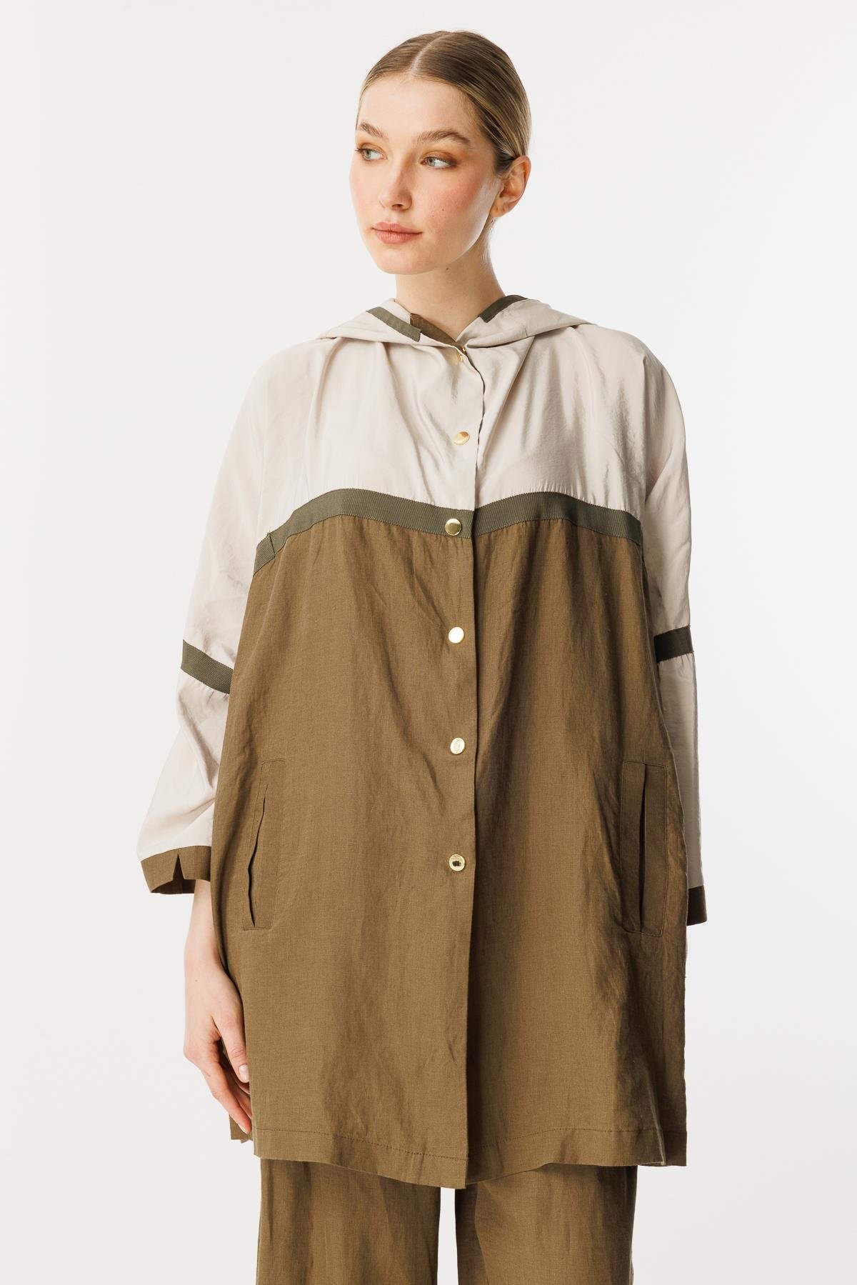 GHİSA Kapşonlu Çıtçıtlı Sweat Pantolon Takım
