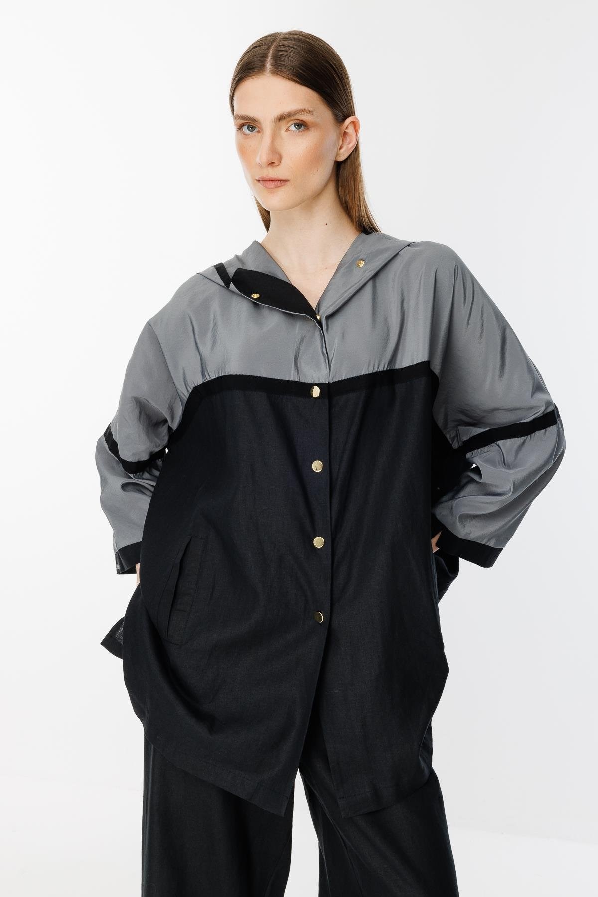 GHİSA Kapşonlu Çıtçıtlı Sweat Pantolon Takım