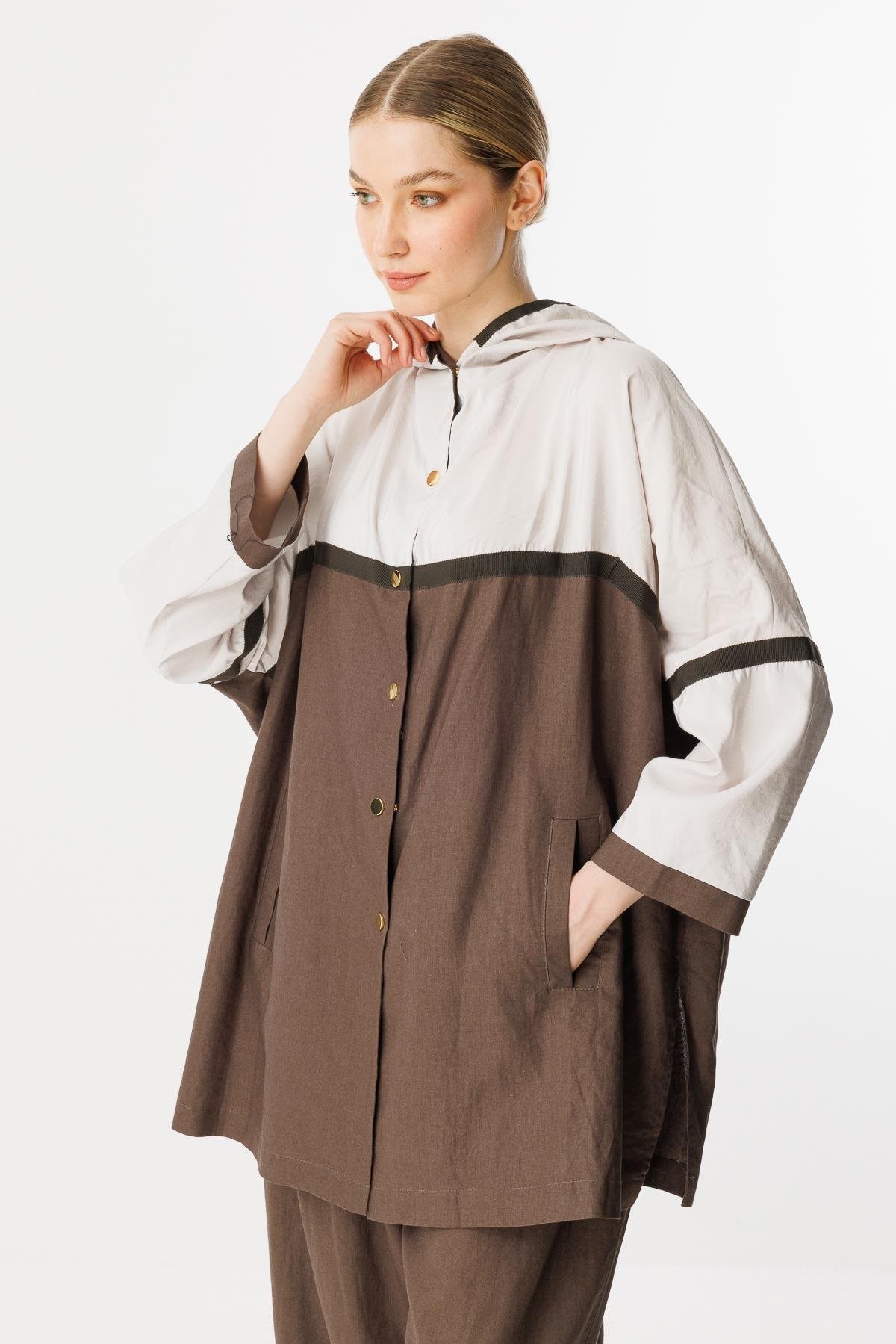 GHİSA Kapşonlu Çıtçıtlı Sweat Pantolon Takım