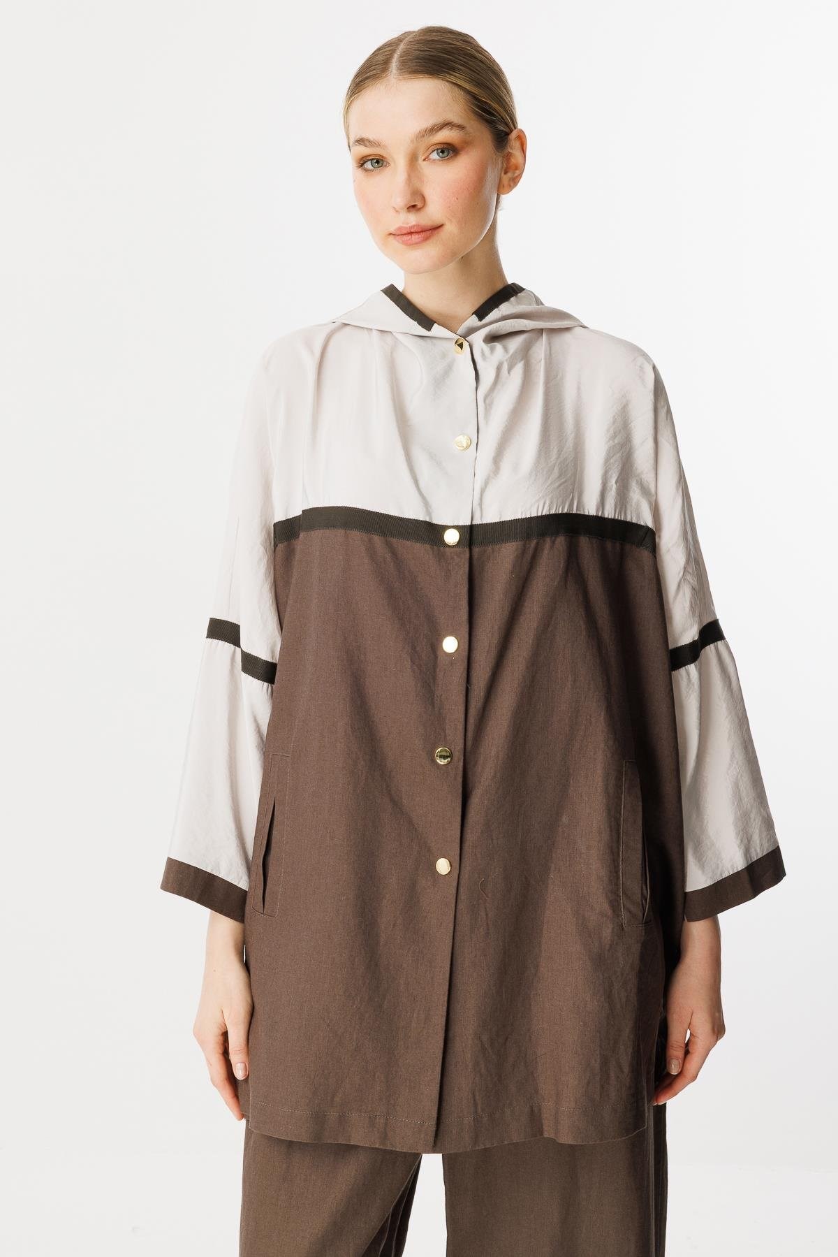 GHİSA Kapşonlu Çıtçıtlı Sweat Pantolon Takım