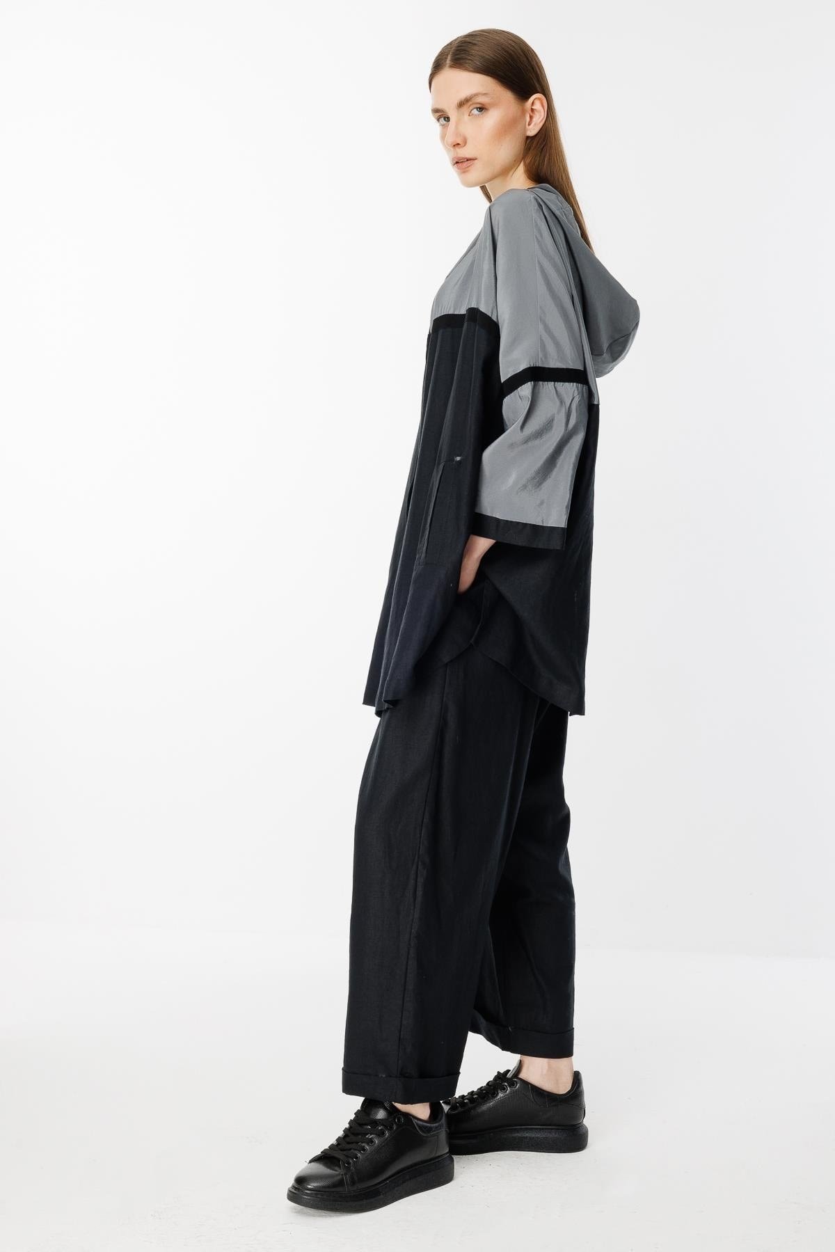 GHİSA Kapşonlu Çıtçıtlı Sweat Pantolon Takım