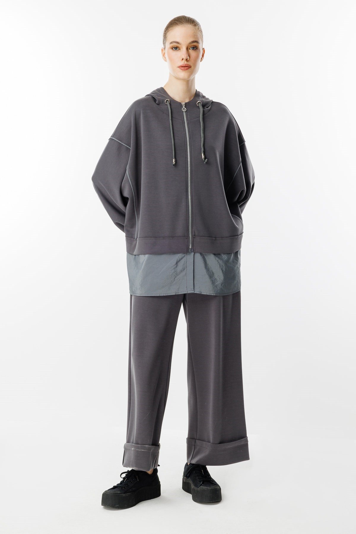 GHİSA Kapşonlu Sweat Pantolon Takım