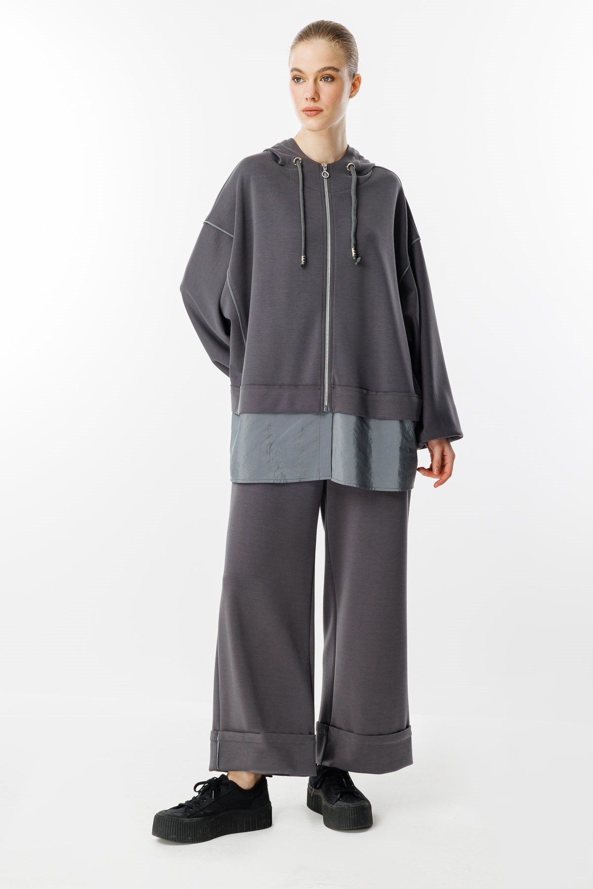GHİSA Kapşonlu Sweat Pantolon Takım