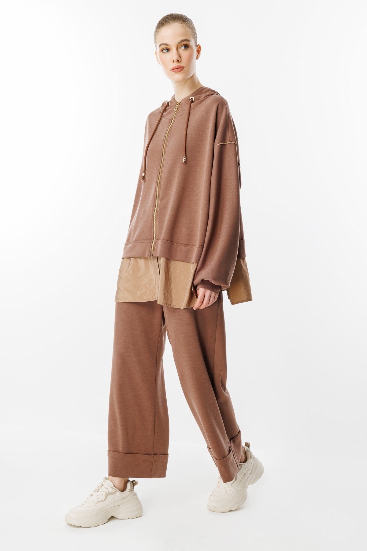 GHİSA Kapşonlu Sweat Pantolon Takım