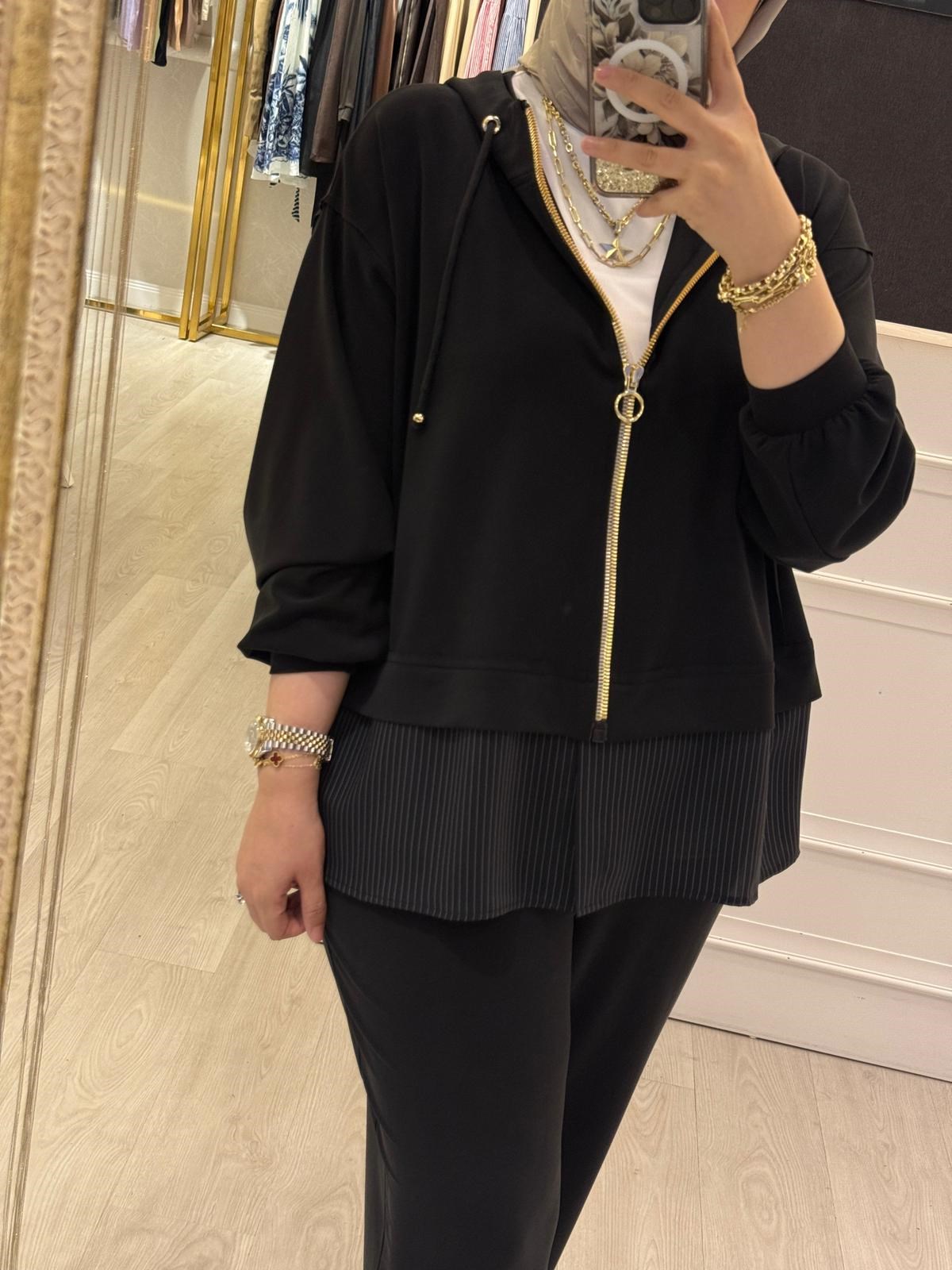 GHİSA Kapşonlu Sweat Pantolon Takım