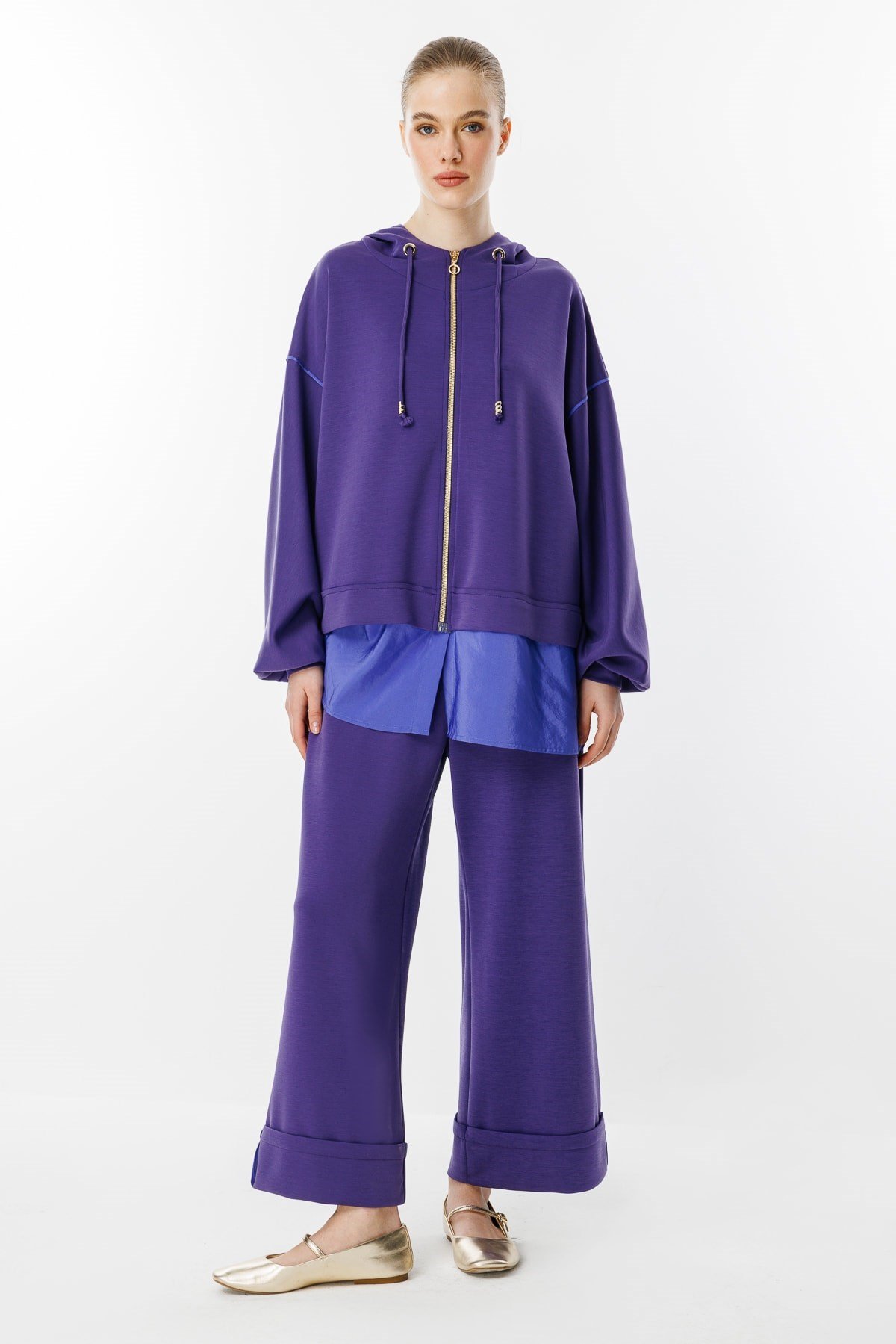 GHİSA Kapşonlu Sweat Pantolon Takım