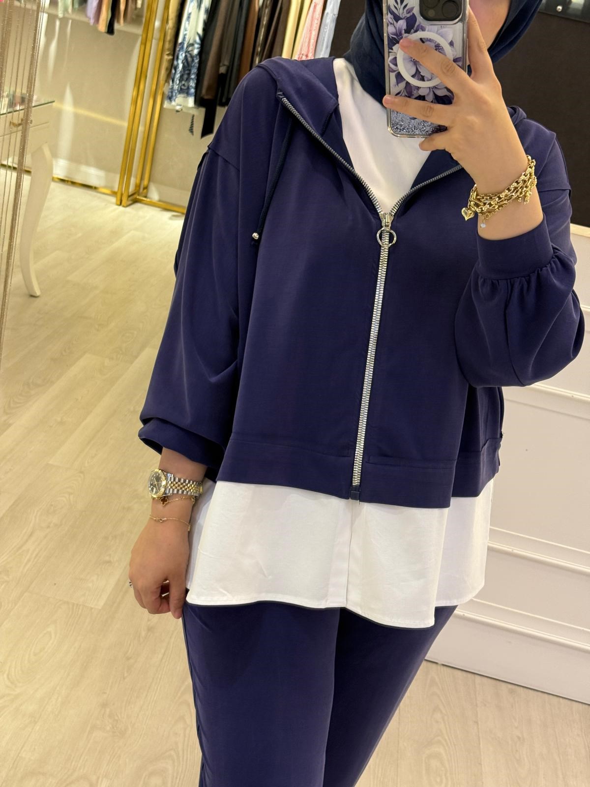 GHİSA Kapşonlu Sweat Pantolon Takım