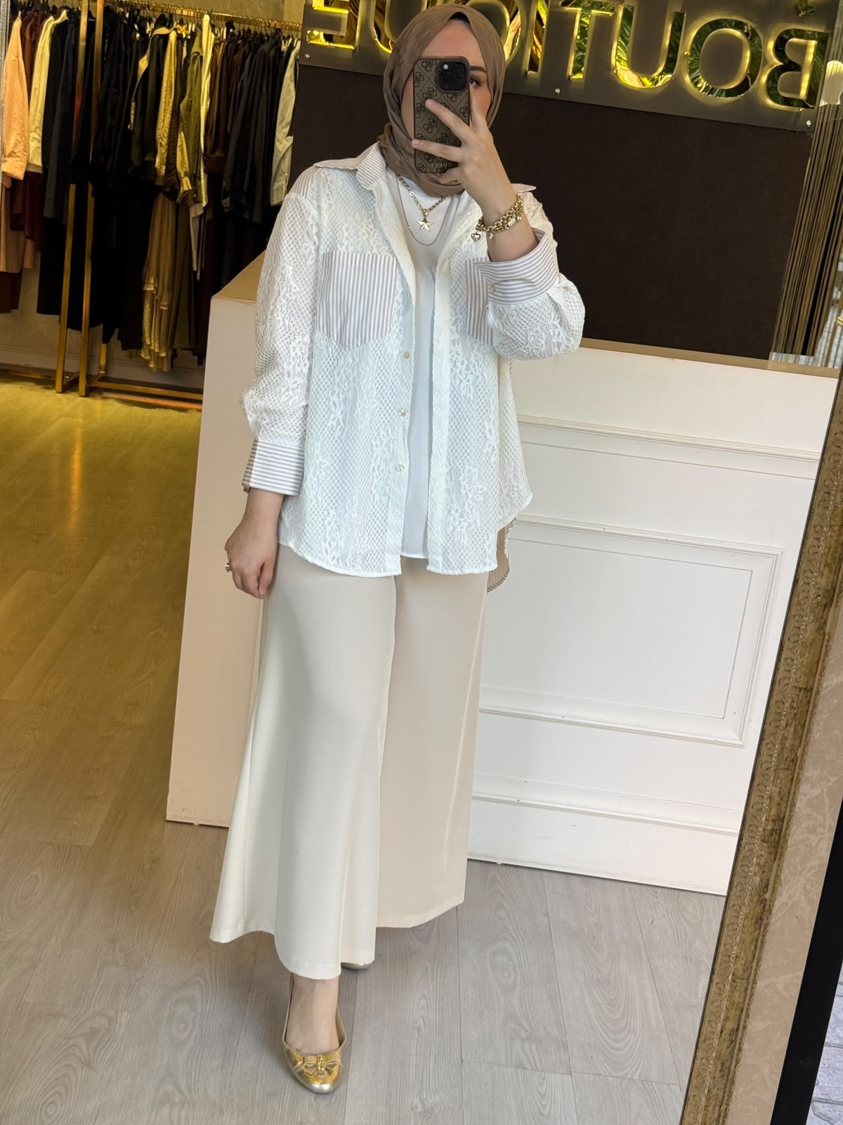 GHİSA Lines & Lace Gömlek