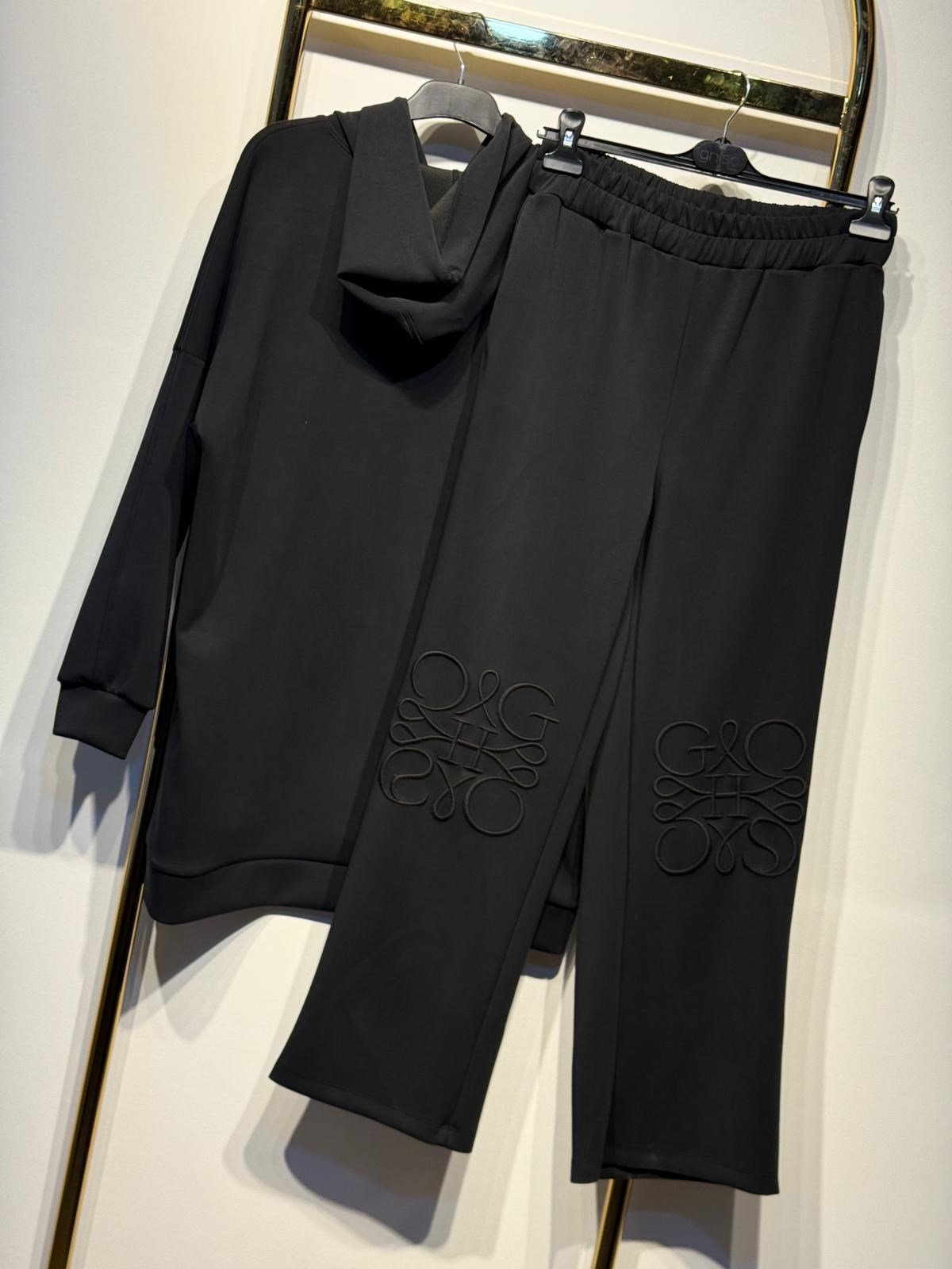 GHİSA Nakış İşlemeli Kapşonlu Sweat Pantolon Takım