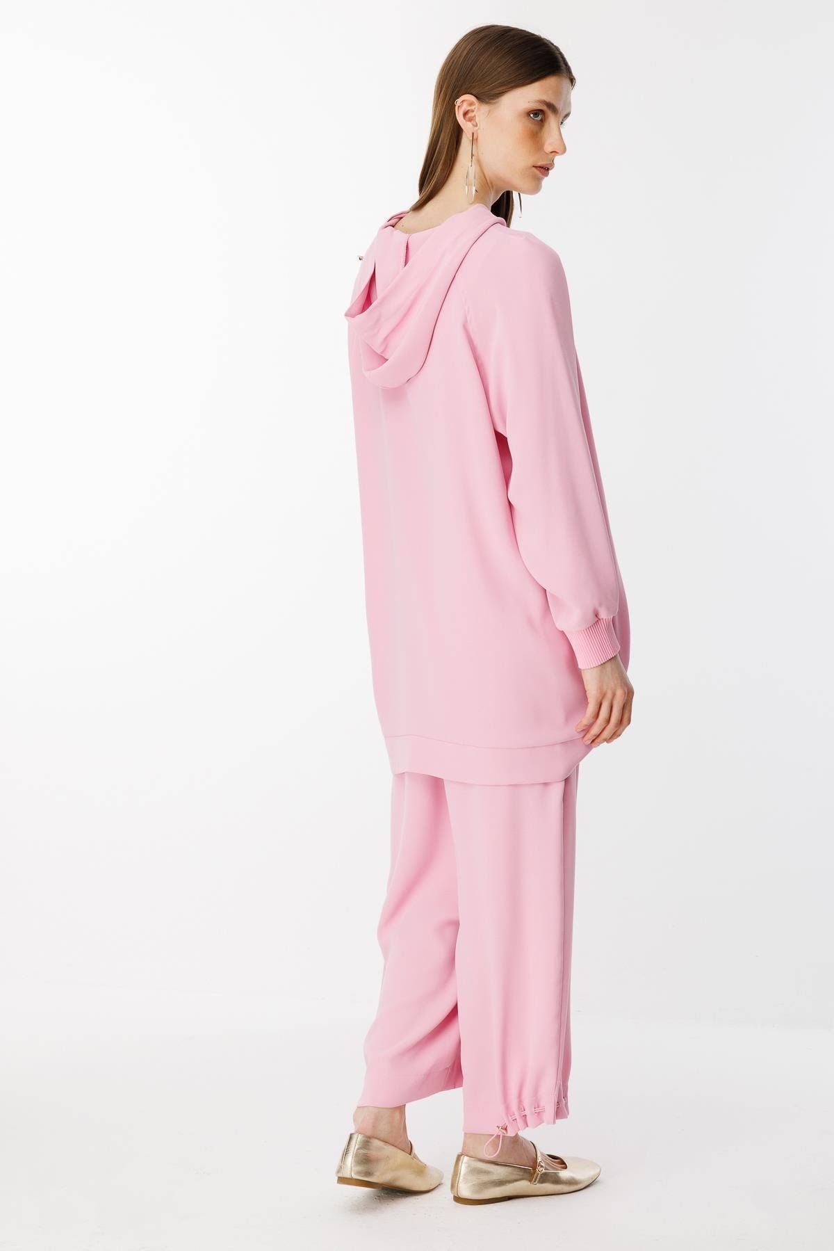 GHİSA Omzu Düğme Detaylı Sweatshirt Pantolon Takım
