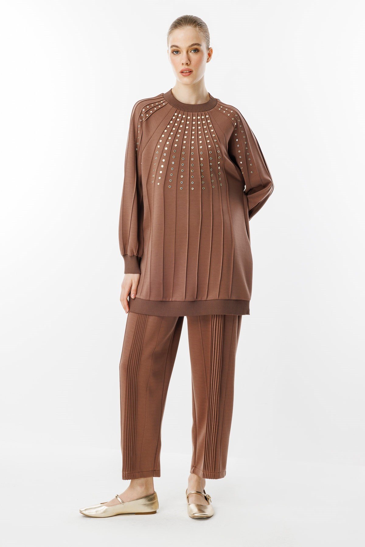 GHİSA Pantolon Tunik İşlemeli Takım