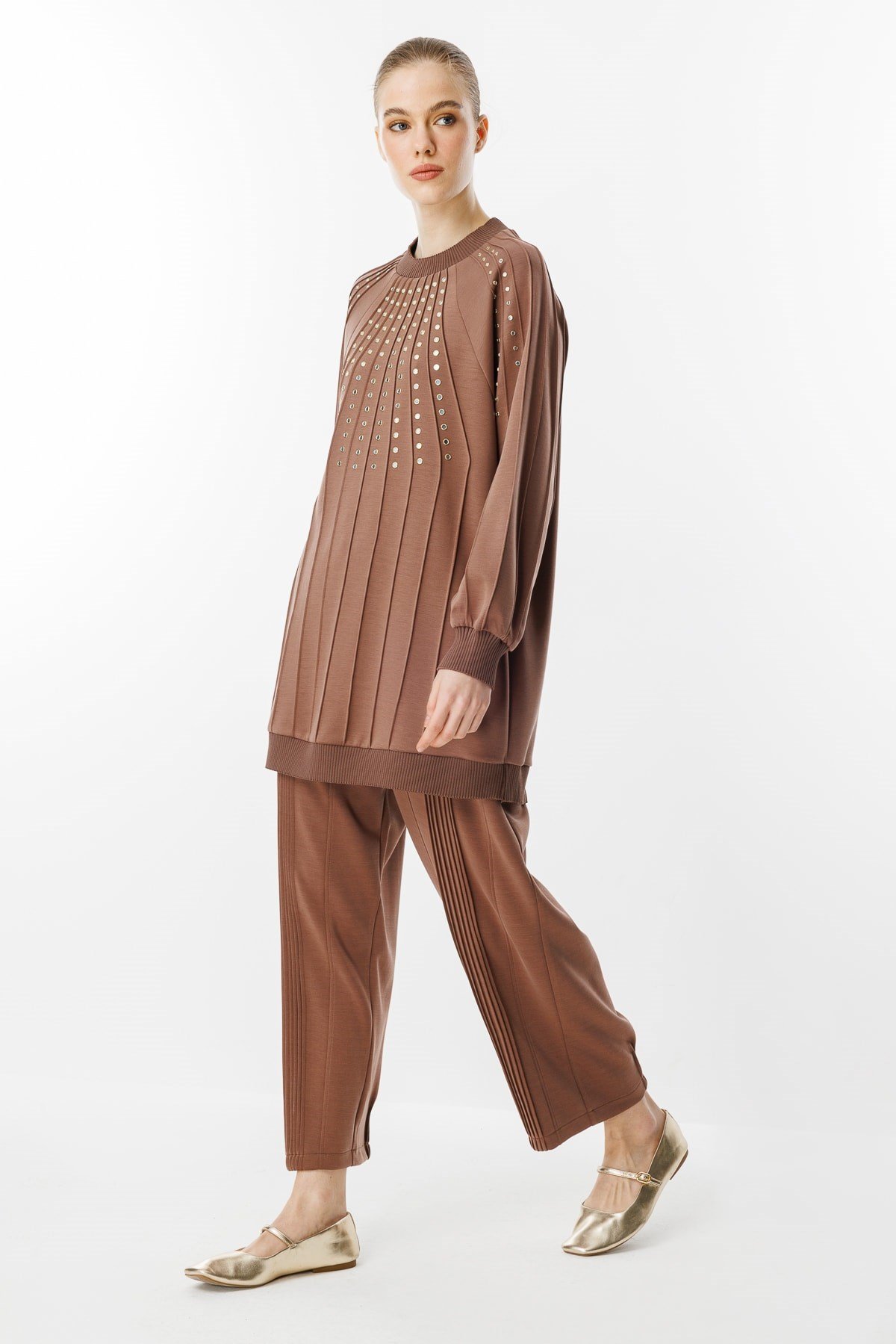 GHİSA Pantolon Tunik İşlemeli Takım