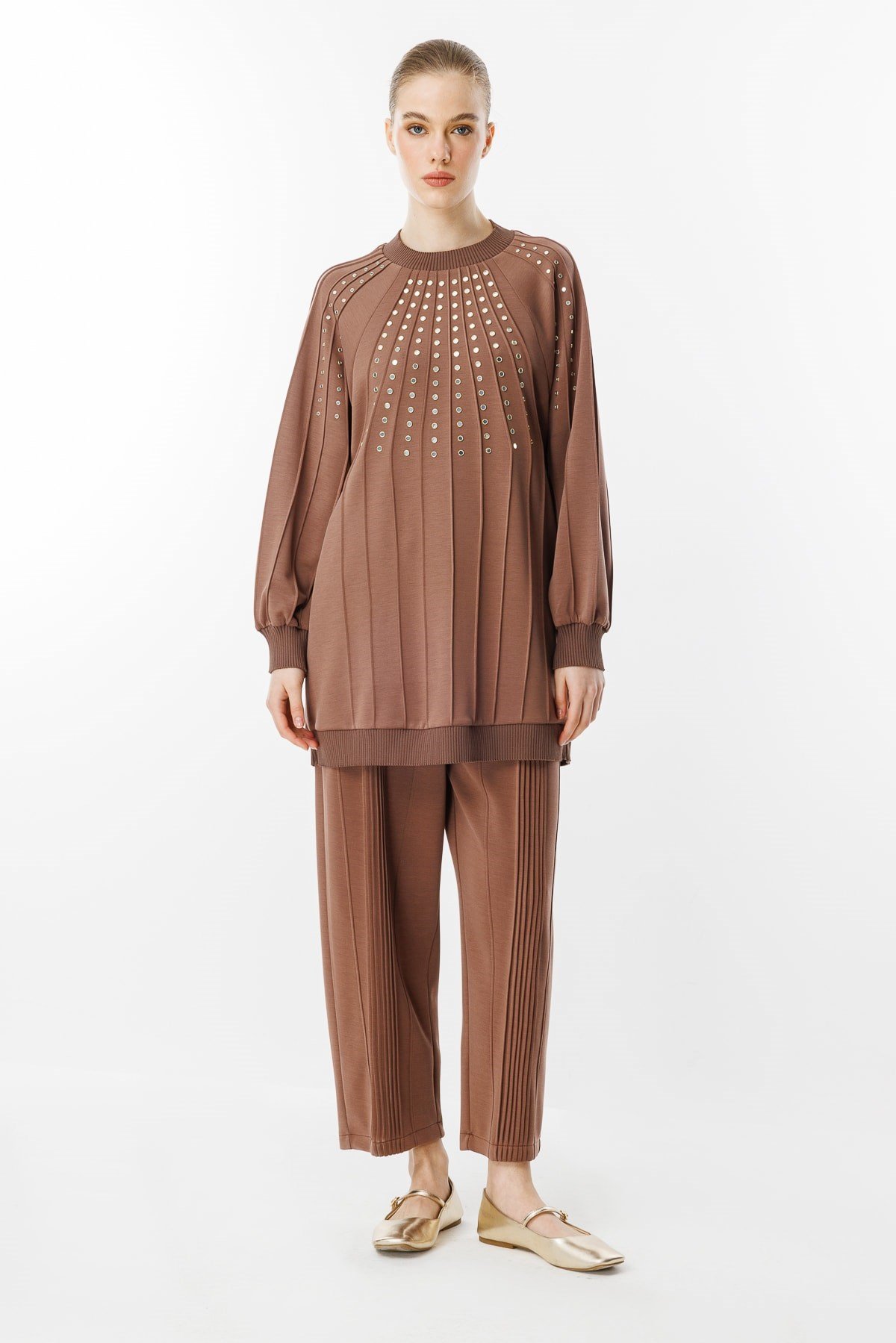 GHİSA Pantolon Tunik İşlemeli Takım