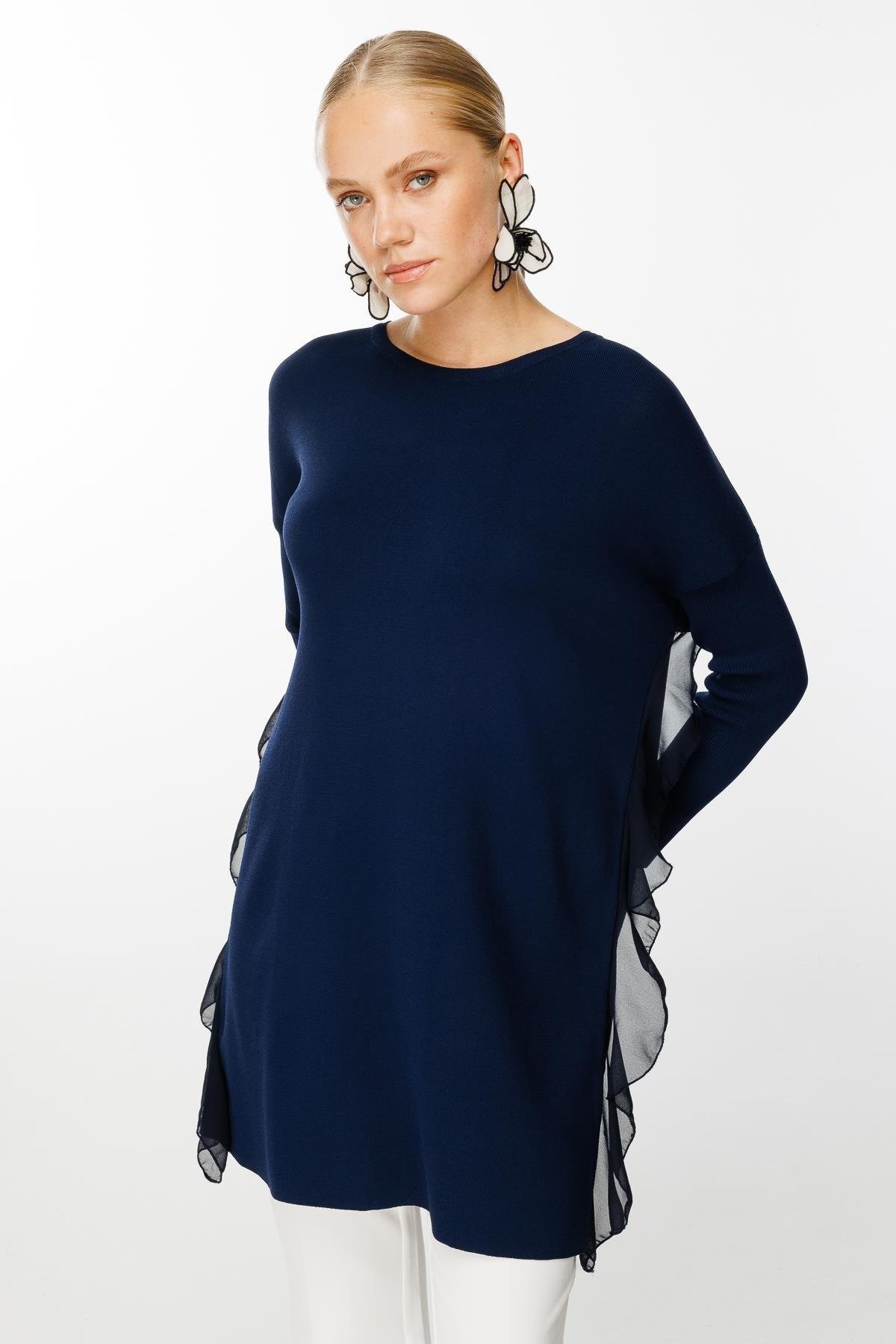 GHİSA Şifon Mix Merserize Rahat Tunik
