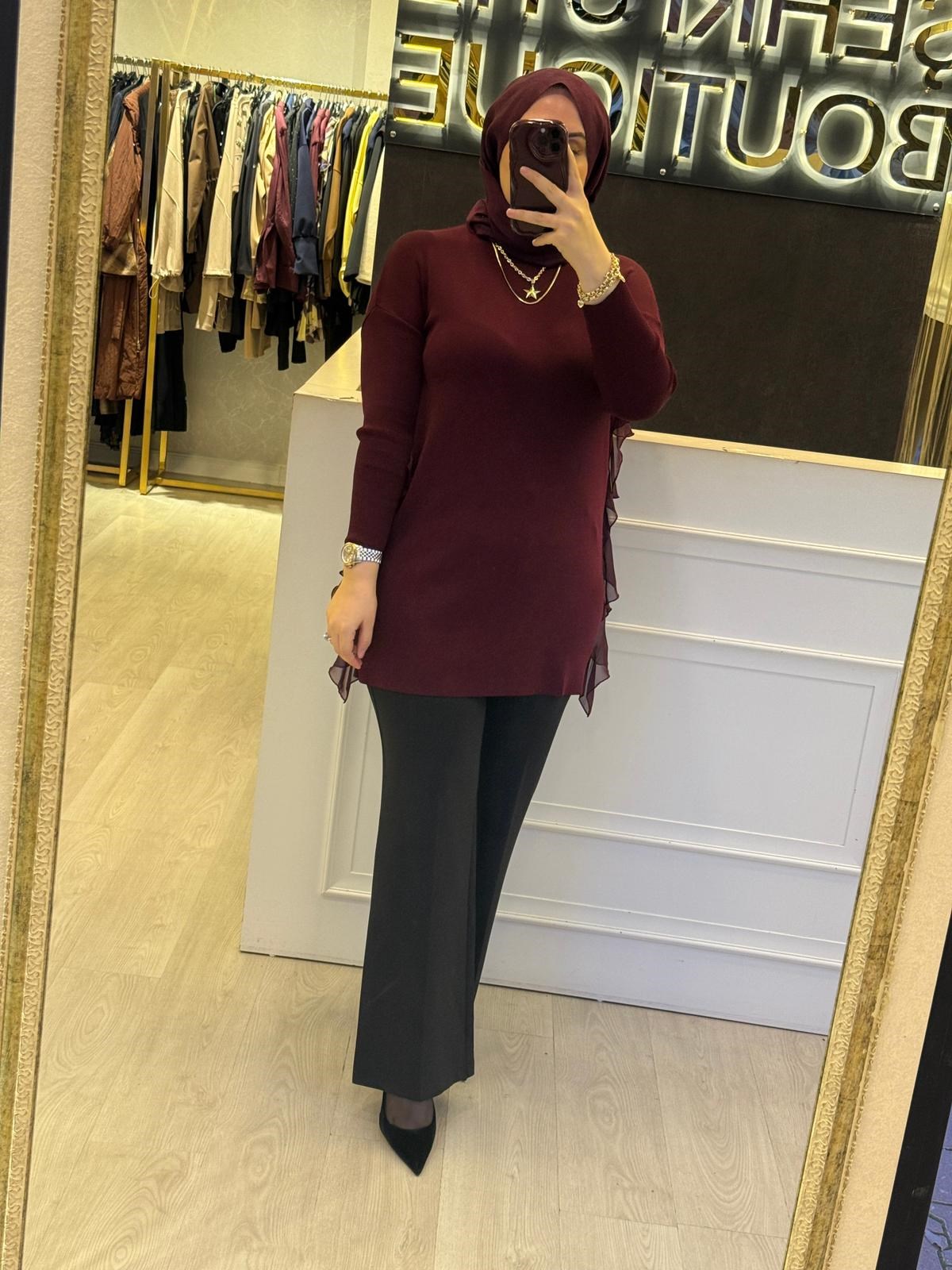 GHİSA Şifon Mix Merserize Rahat Tunik