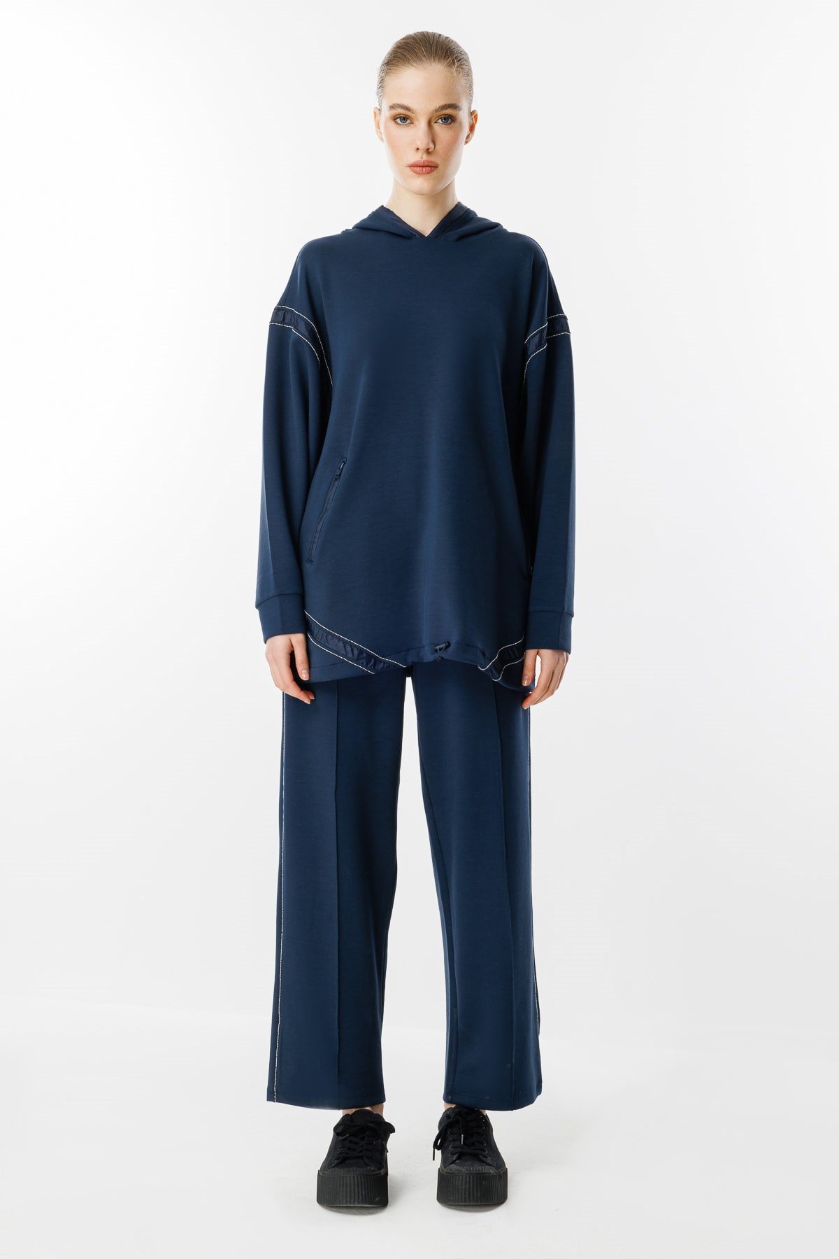 GHİSA Taş Detaylı Sweatshirt Pantolon Takım