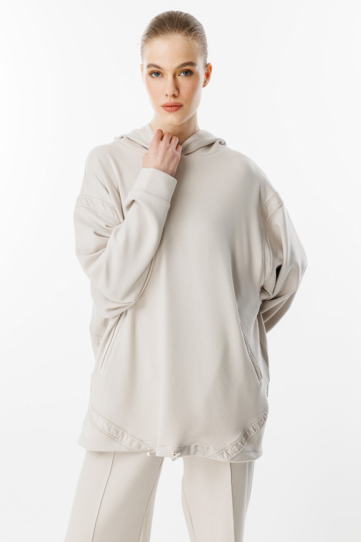 GHİSA Taş Detaylı Sweatshirt Pantolon Takım