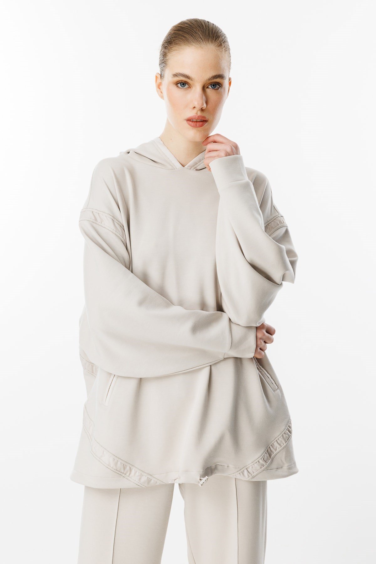 GHİSA Taş Detaylı Sweatshirt Pantolon Takım