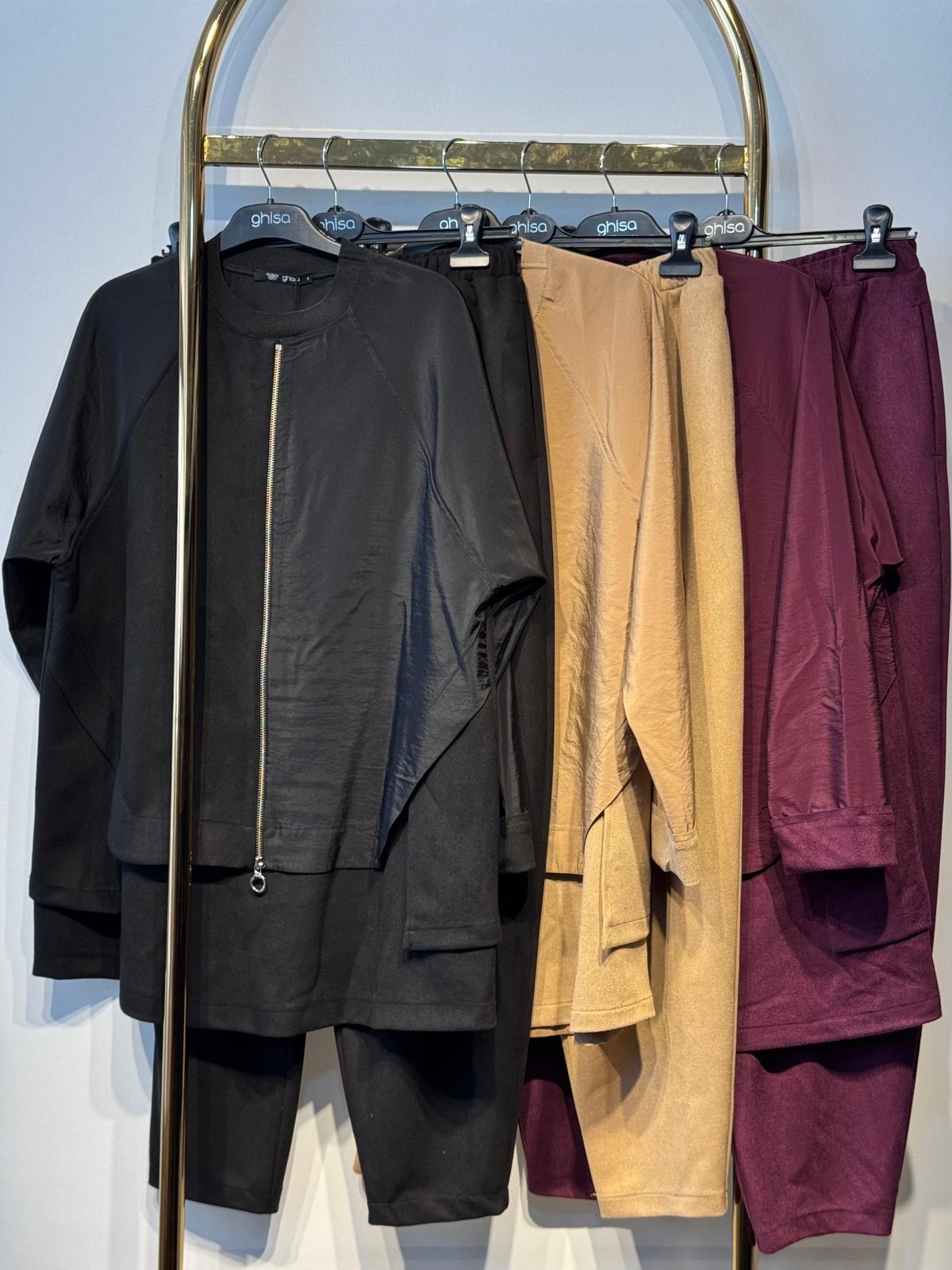 GHİSA Triko Mix Tunik Triko Pantolon Takım