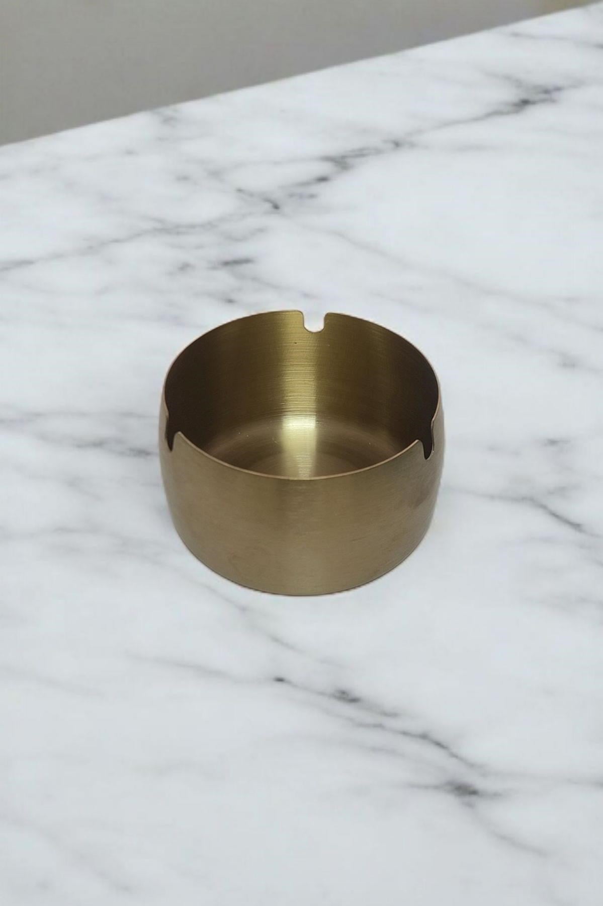 Gold Dekoratif Metal Paslanmaz Çelik Küllük