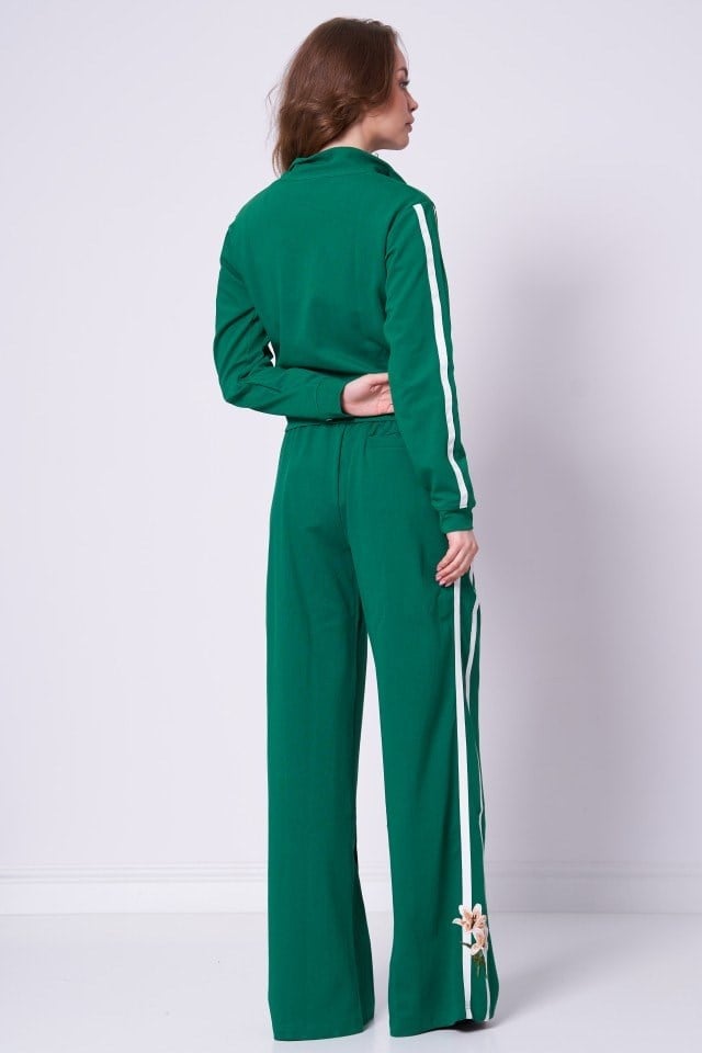 GUESS Çiçek nakış işlemeli düz kesim pantolon