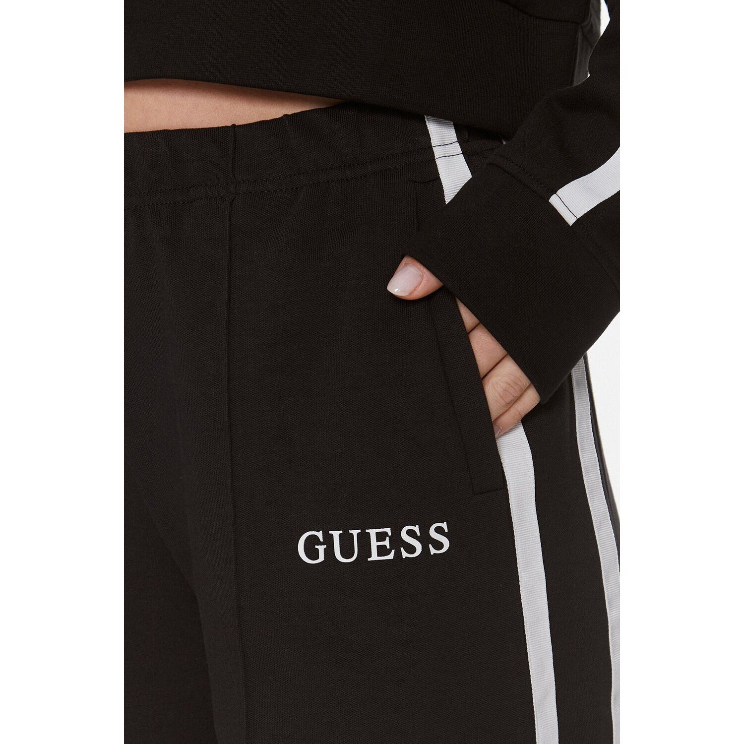 GUESS Çiçek nakış işlemeli düz kesim pantolon