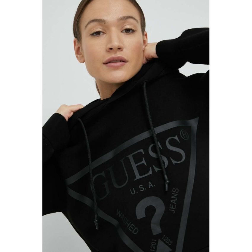 GUESS Önde üçgen logolu scuba sweatshirt