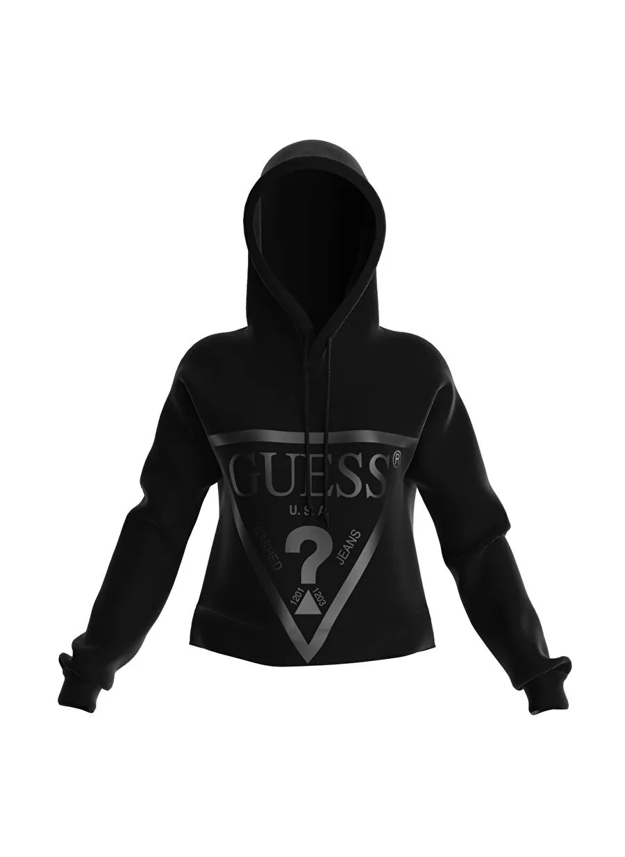 GUESS Önde üçgen logolu scuba sweatshirt