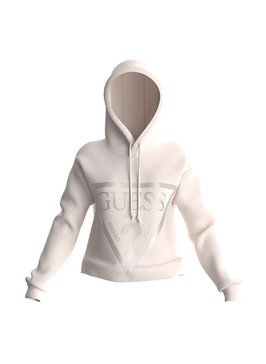 GUESS Önde üçgen logolu scuba sweatshirt