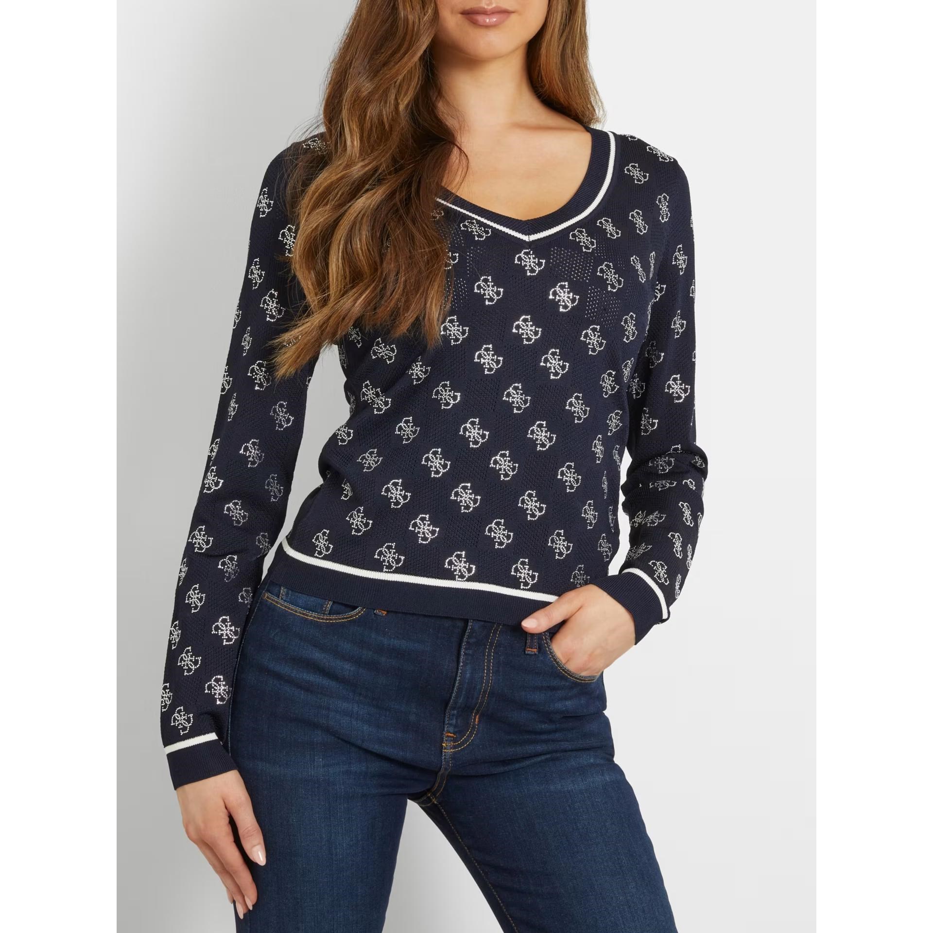 GUESS rosie uzun kollu örgü üst SWEATER