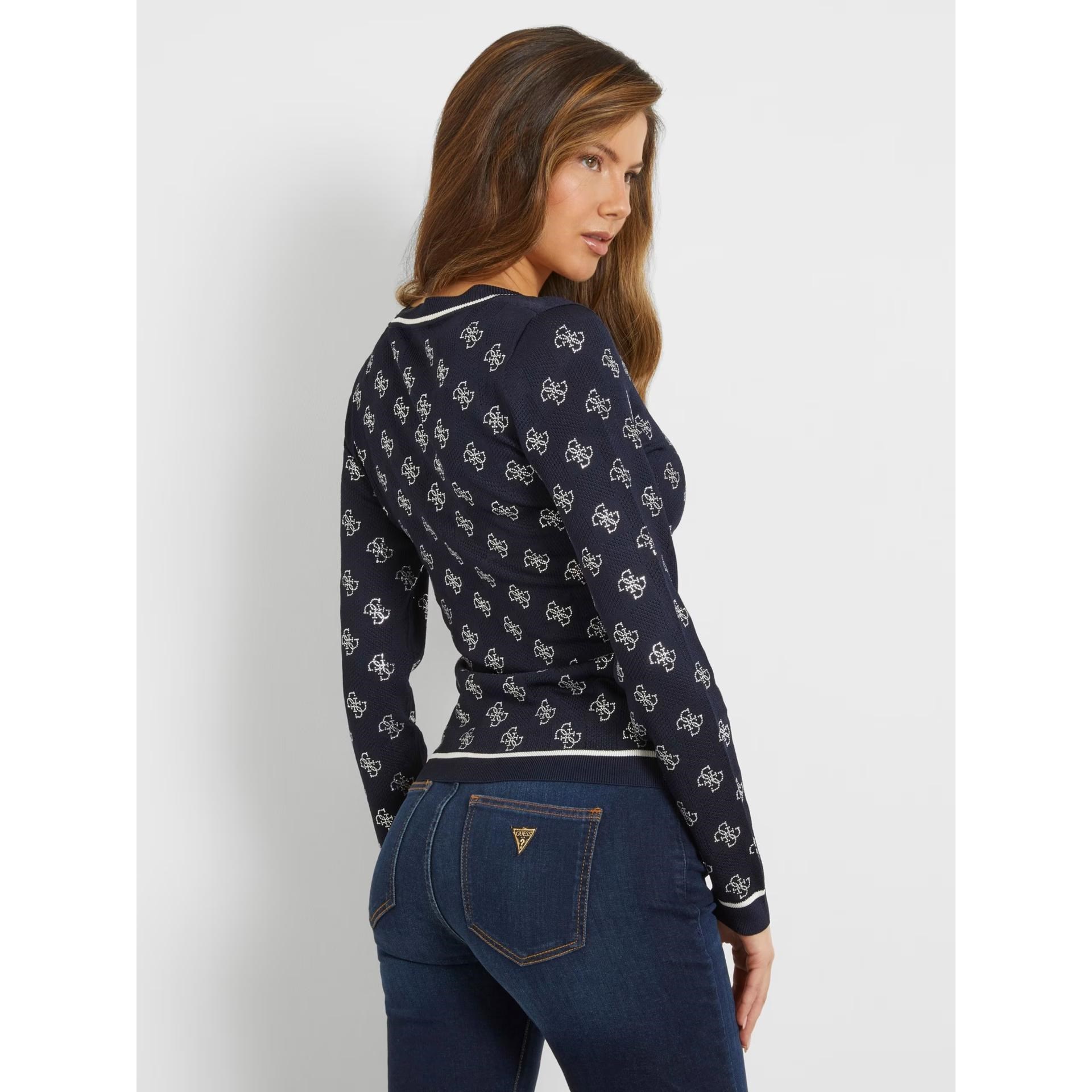 GUESS rosie uzun kollu örgü üst SWEATER