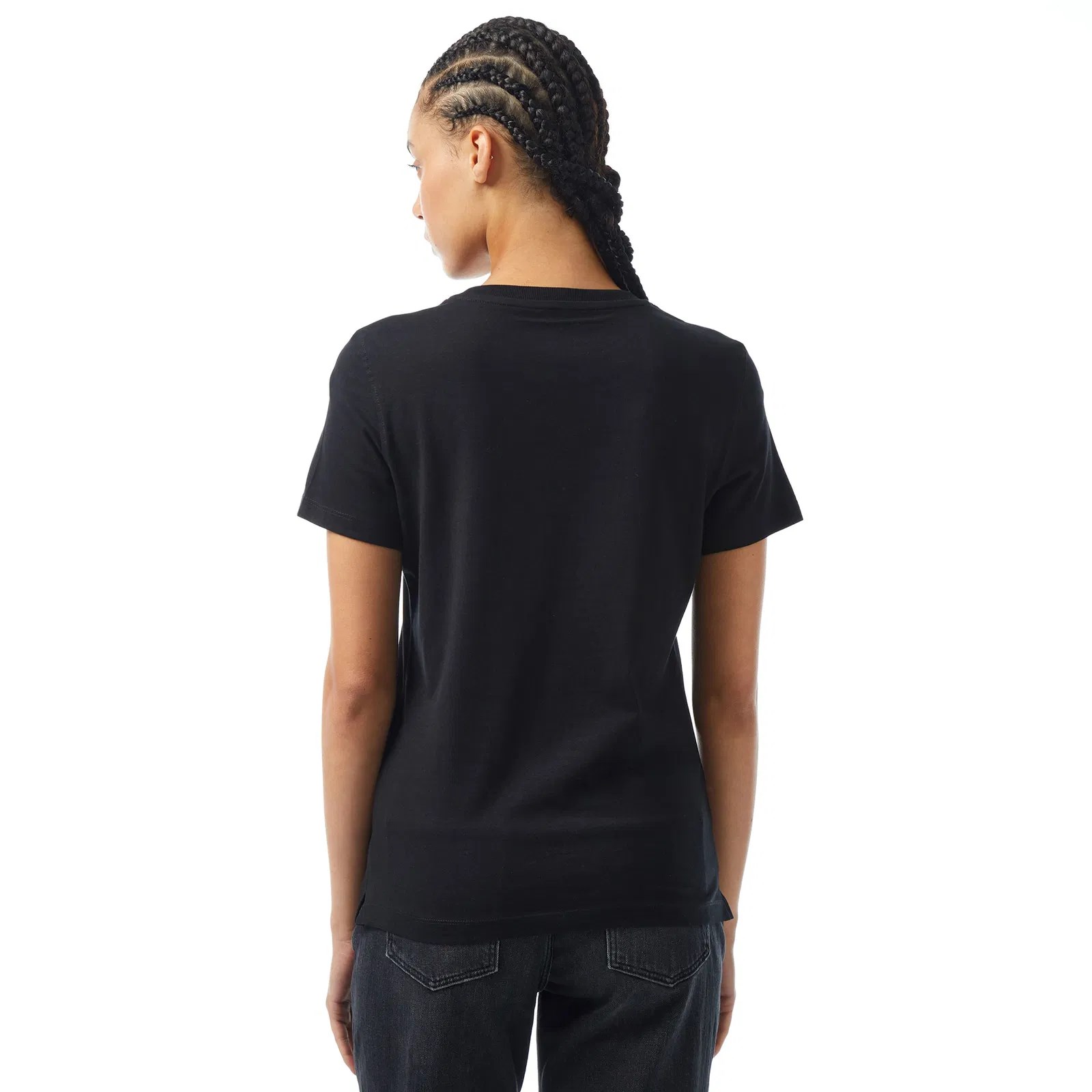 GUESS Sequins Biiklet Yaka önü pul amblem Tshirt