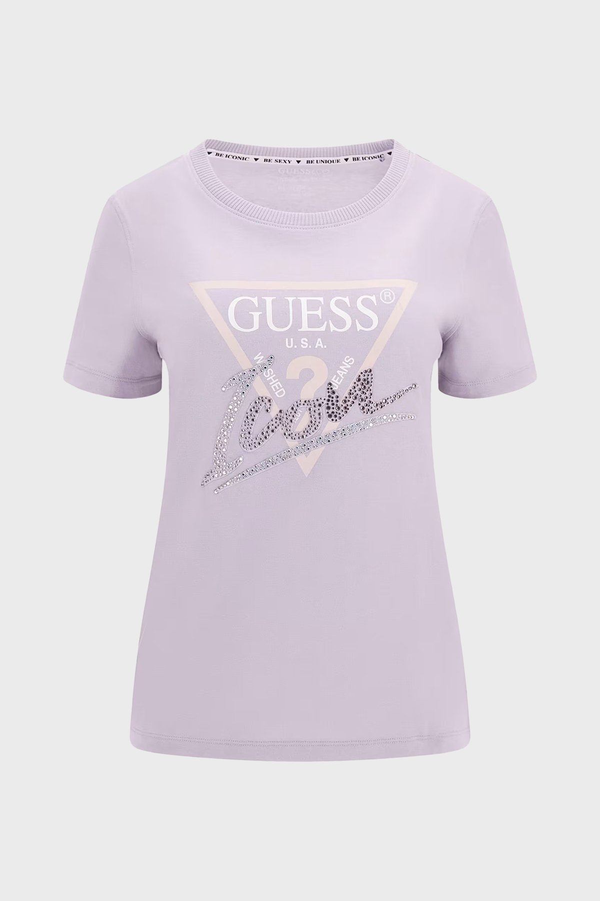GUESS TAŞ AMBLEMLİ TSHİRT
