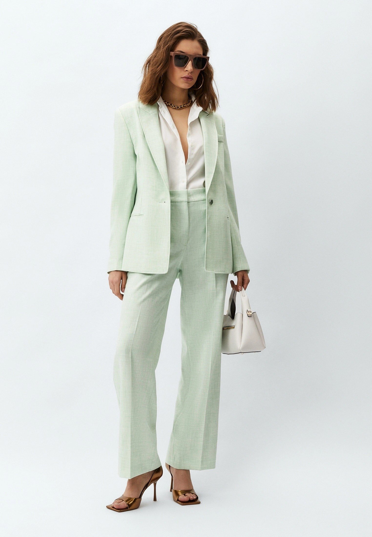 GUESS Tek sıra düğmeli blazer ceket