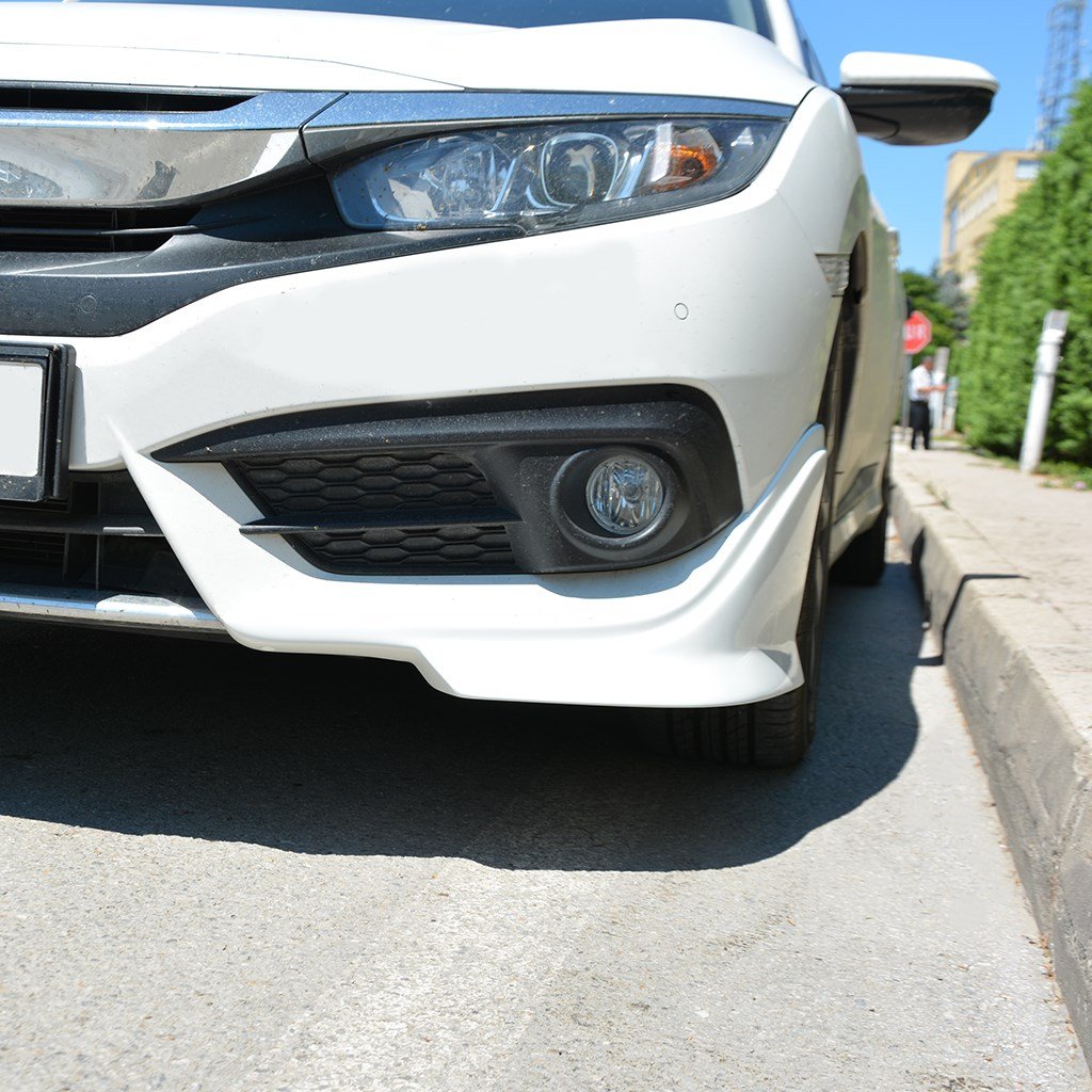 Honda Civic FC5 Ön Tampon Kaşı 2 Parça 2016-2021 Yılı ve Arasına Uyumludur