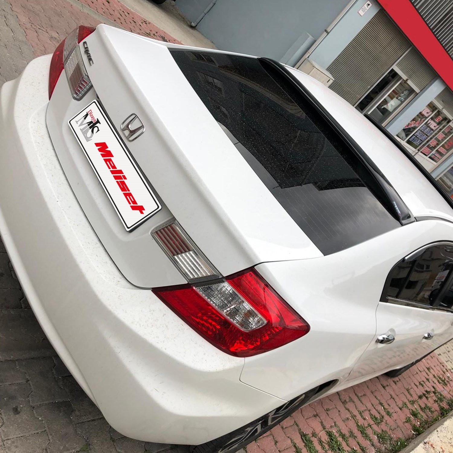 Honda Civic İnce Model Arka Cam Üstü Spoiler 2012-2016 Yılı ve Arasına Uyumludur