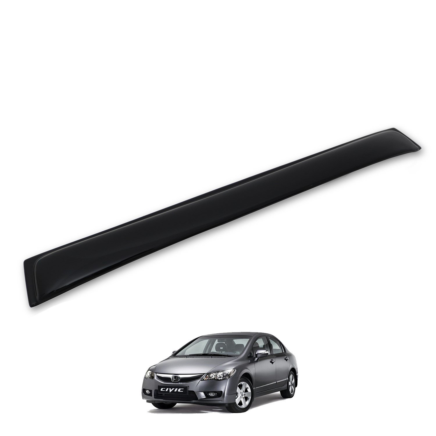 Honda Civic İnce Model Arka Cam Üstü Spoiler 2006-2012 Yılı ve Arasına Uyumludur
