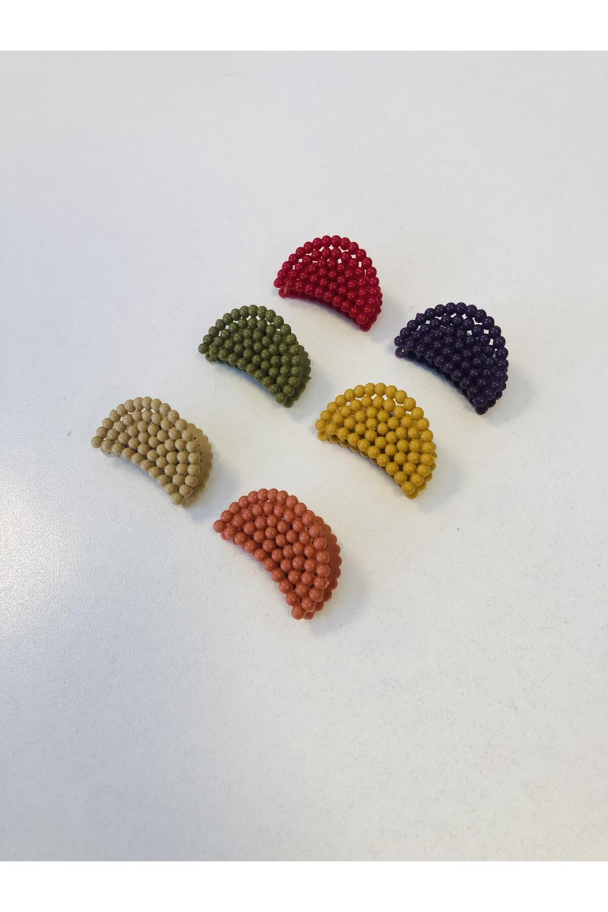 İnci Model 6 Adet Küçük Boy 5 Cm Mandal Toka Seti